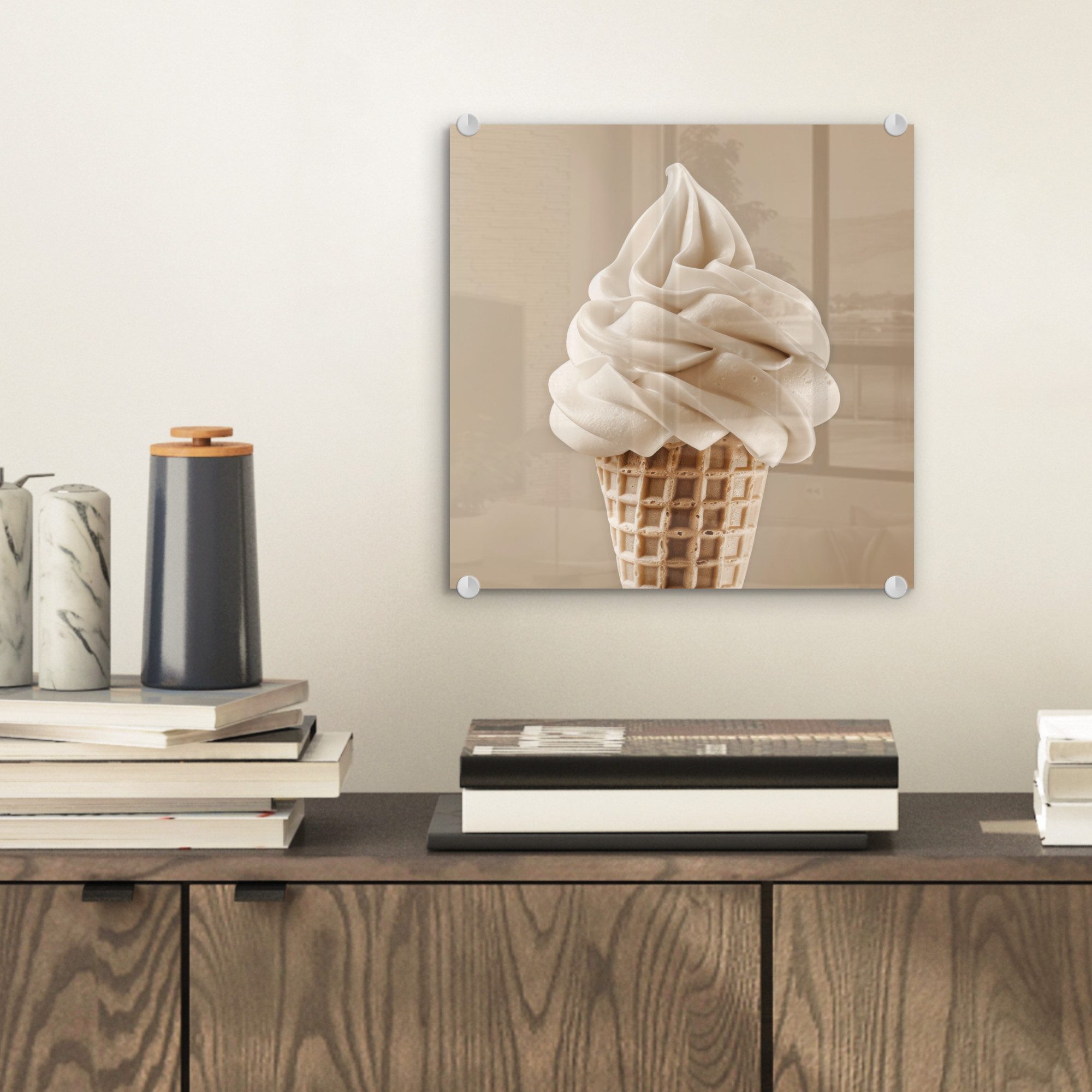 MuchoWow Acrylglasbild Eiscreme - Softeis - günstig online kaufen