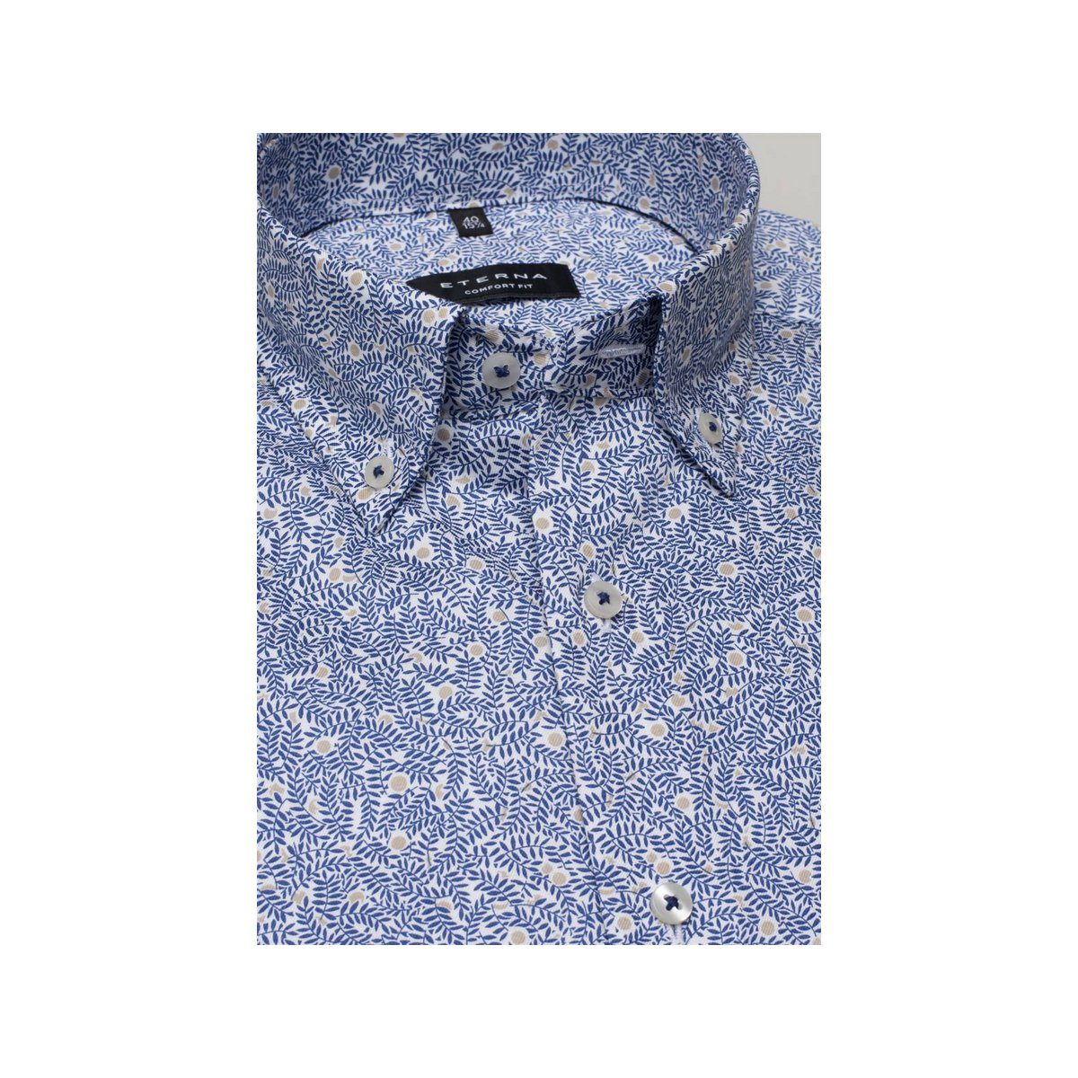 Eterna keine (1-tlg., dunkel-blau Kurzarmhemd Angabe)