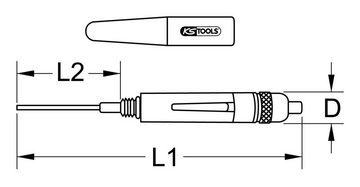 KS Tools Ölkanne, Präzisions-Ölstift, 140 mm