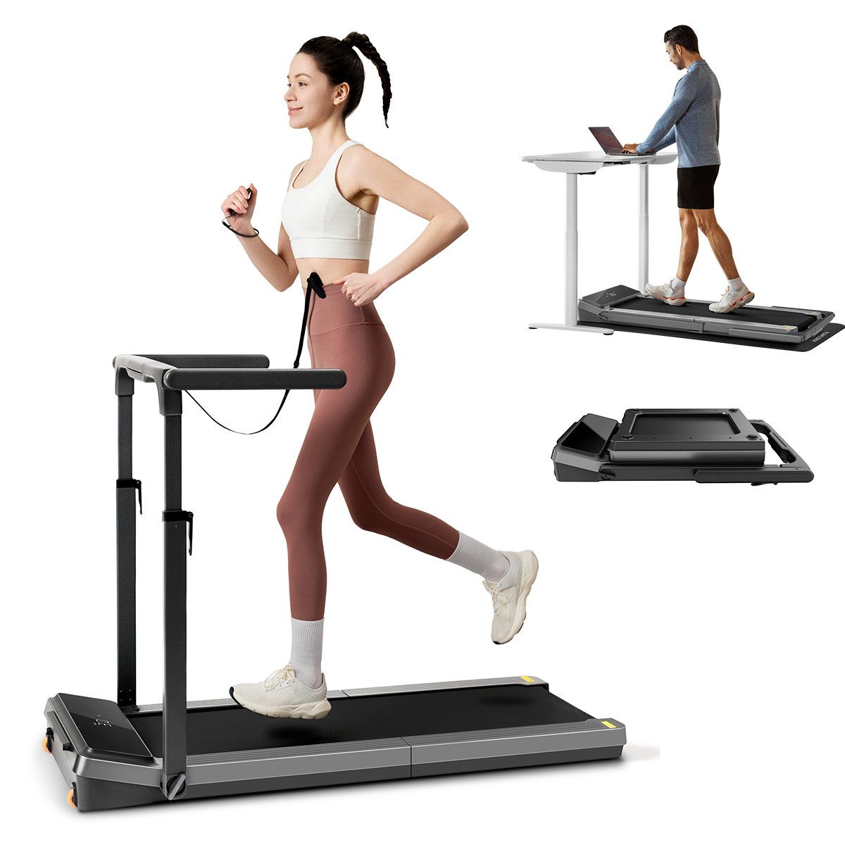 Kingsmith Laufband Klappbares WalkingPad Z3 Hybrid+ für Schreibtisch bis 10 km/h, Joggen