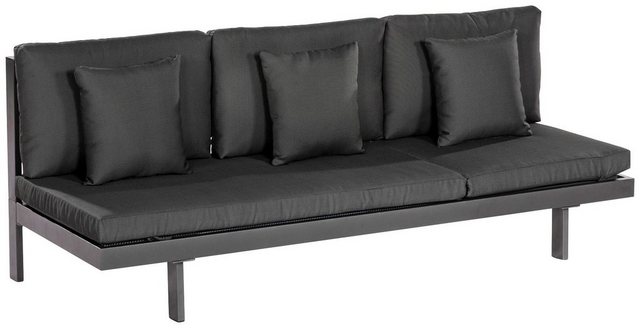 MERXX Gartenliege Artessa, Alu/Textil, verstellbar, inkl. Auflage