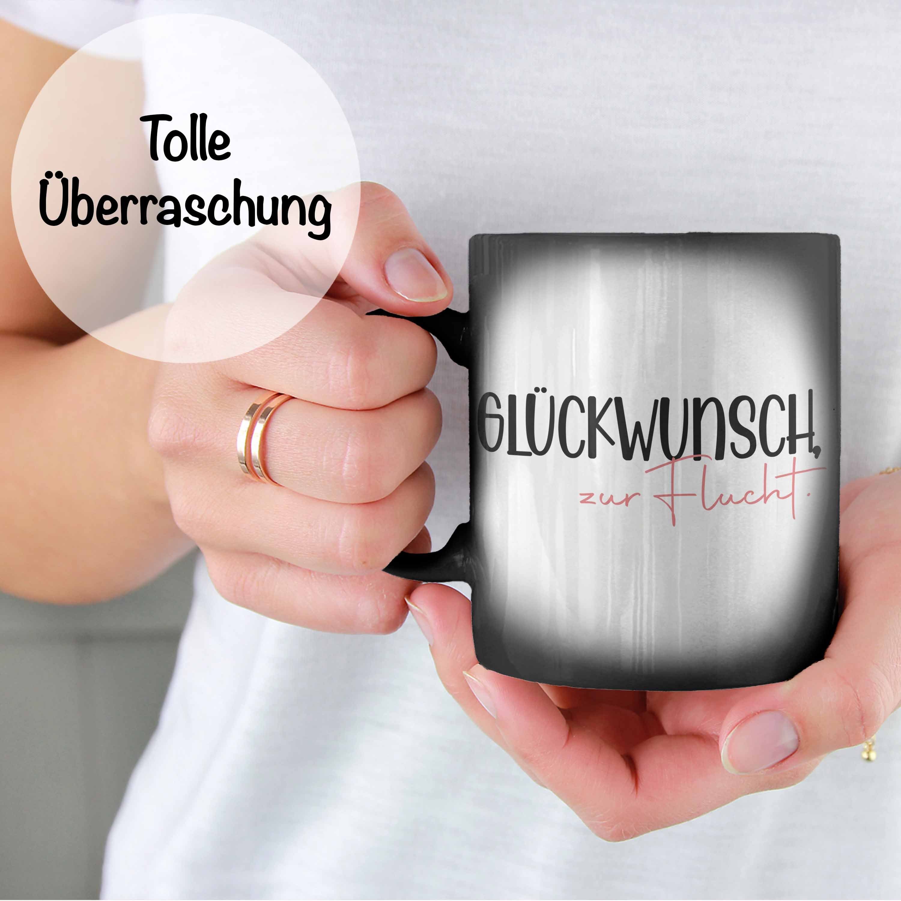 Jobwechsel Trendation Kollegin Zur Abschied, Kollege Farbwechsel Flucht Geschenk Lustig Trendation Zaubertasse Tasse Abschiedsgeschenk Glückwunsch Spruch -