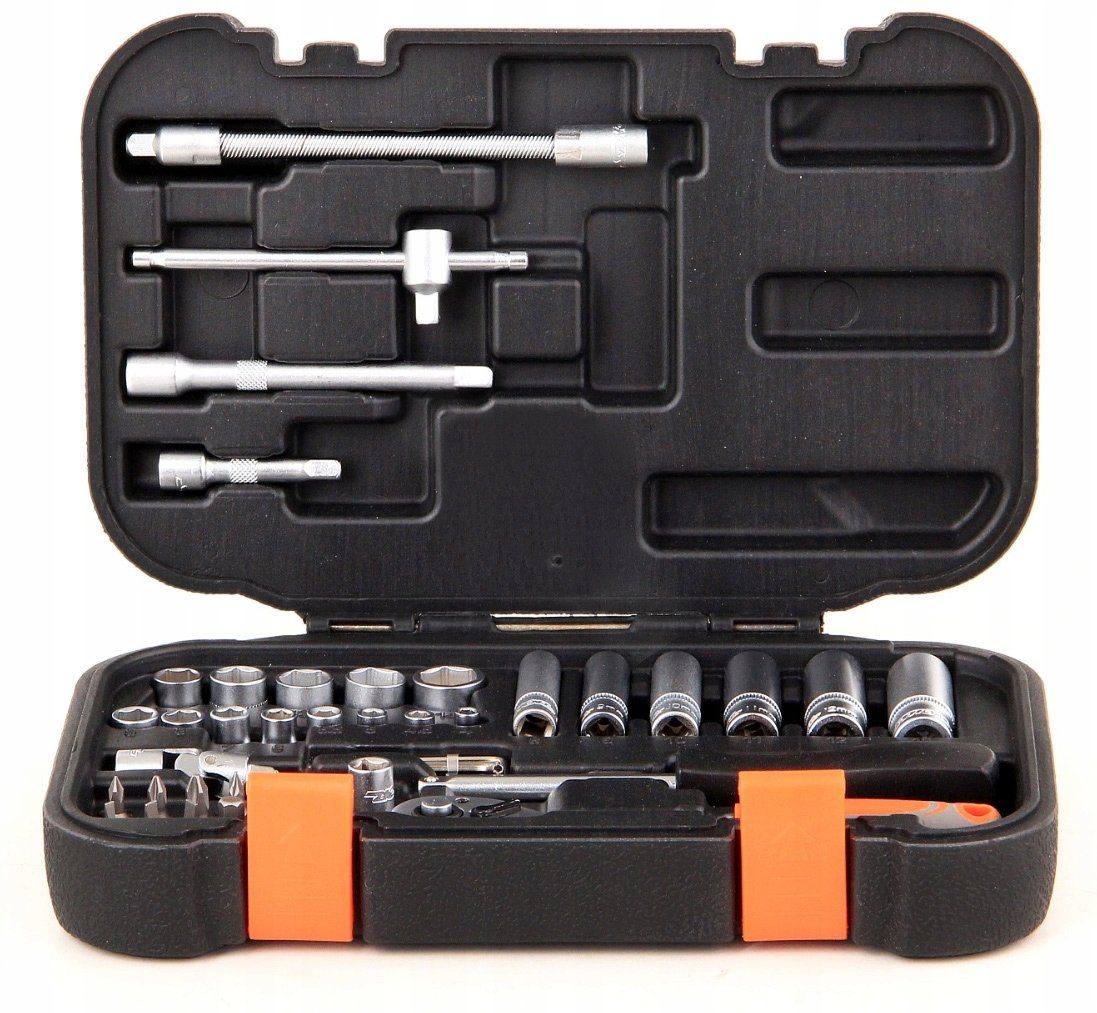 TRIZERATOP Werkzeugset 42 Teil. (Werkzeugset, 42Tlg 1/4 -14mm) Steckschlüsselsatz 4 Werkzeugset 1/4 Steckschlüsselsatz 4-14mm