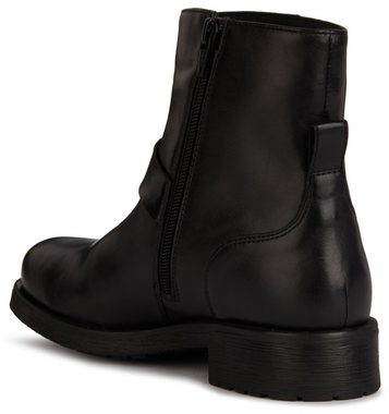 Geox D RAWELLE Stiefelette, Blockabsatz, Schlupfschuh, Chelseaboots mit Innenreißverschluss