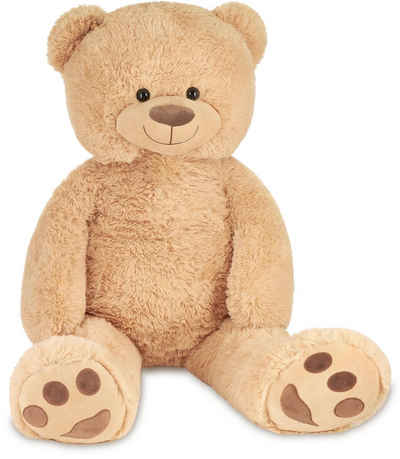 BRUBAKER Kuscheltier XXL Teddybär 100 cm groß - Beige (1-St), großer Teddy Bär, Stofftier Plüschtier