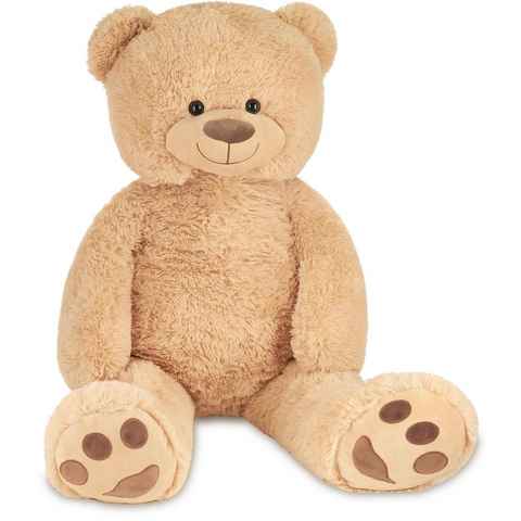BRUBAKER Kuscheltier XXL Teddybär 100 cm groß - Beige (1-St), großer Teddy Bär, Stofftier Plüschtier