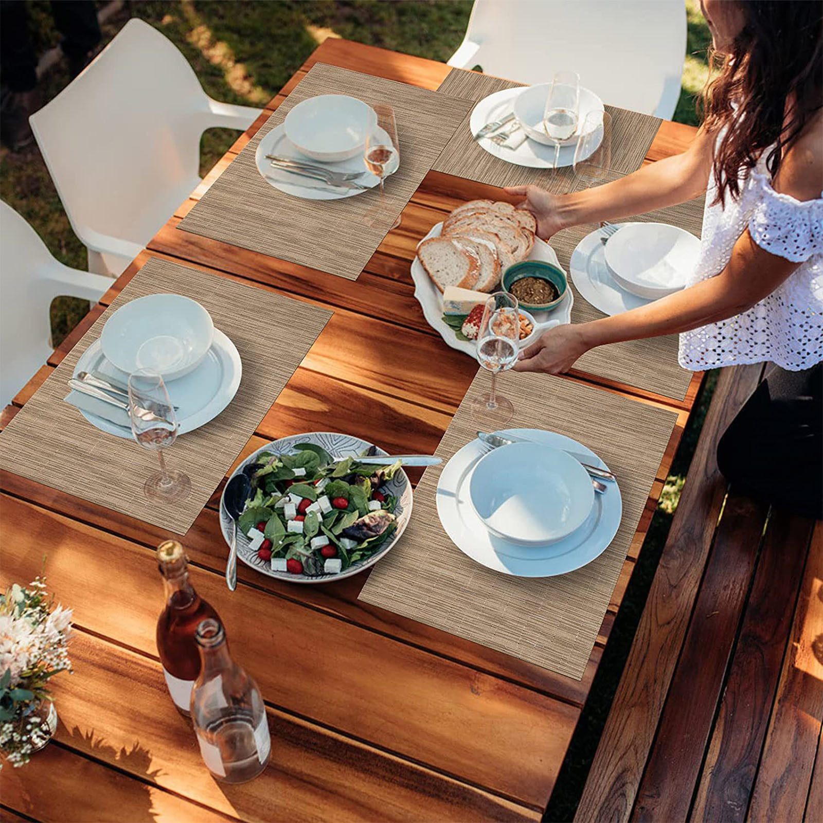 OKWISH Platzset 6er Tischsets Platzdeckchen Platz-Matten 30x45 cm, (flegele günstig online kaufen