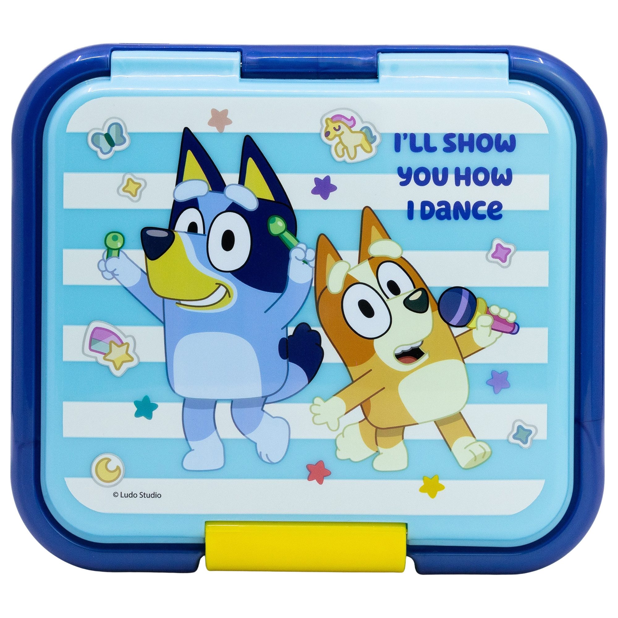 Bluey Lunchbox Bluey Bingo Kinder 2 teiliges Set XL Brotdose Trinkflasche 370 ml, (2-tlg., Spar-Set)
