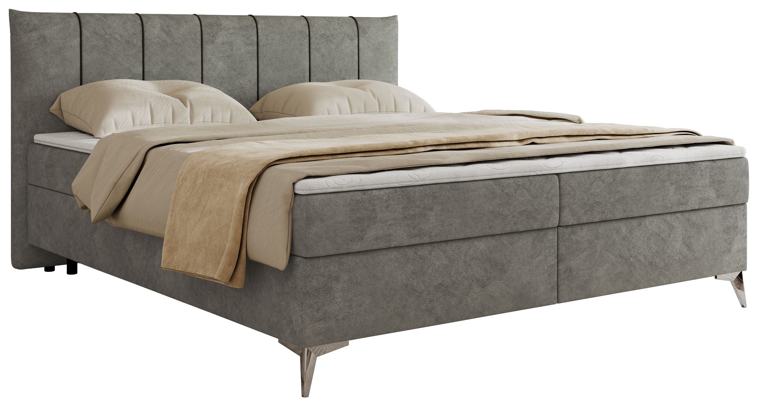 MKS MÖBEL Boxspringbett DRINEA (Set, Packung, Kopfteil, Topper T25, Bonell- günstig online kaufen