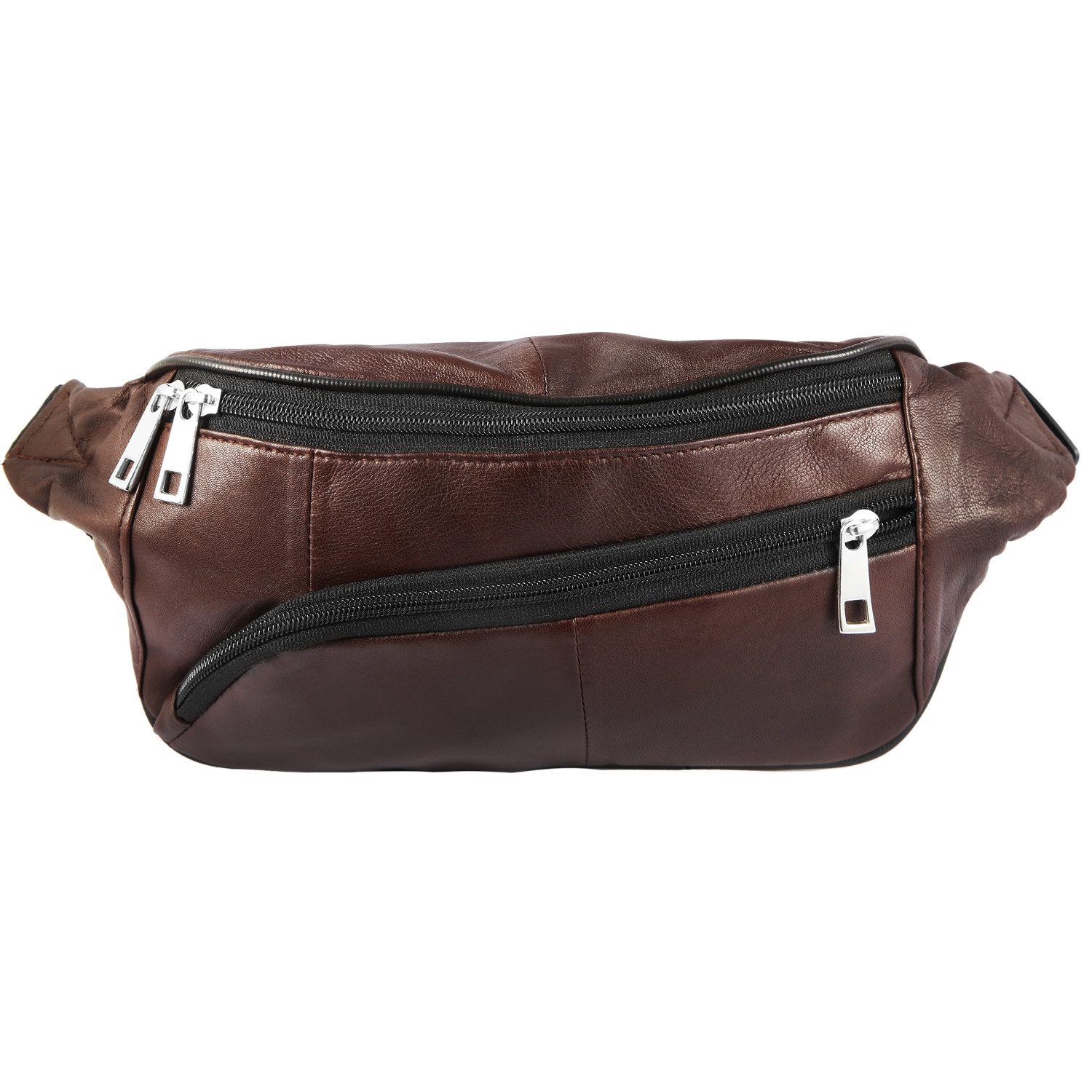 Bauchtasche Hüfttasche Echtleder Blau od. Braun Leder Hüfttasche Unisex