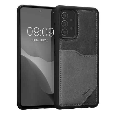 kalibri Handyhülle Hülle für Samsung Galaxy A52 / A52 5G / A52s 5G, Handyhülle Handy Cover - Kunstleder Case mit Kartenfach