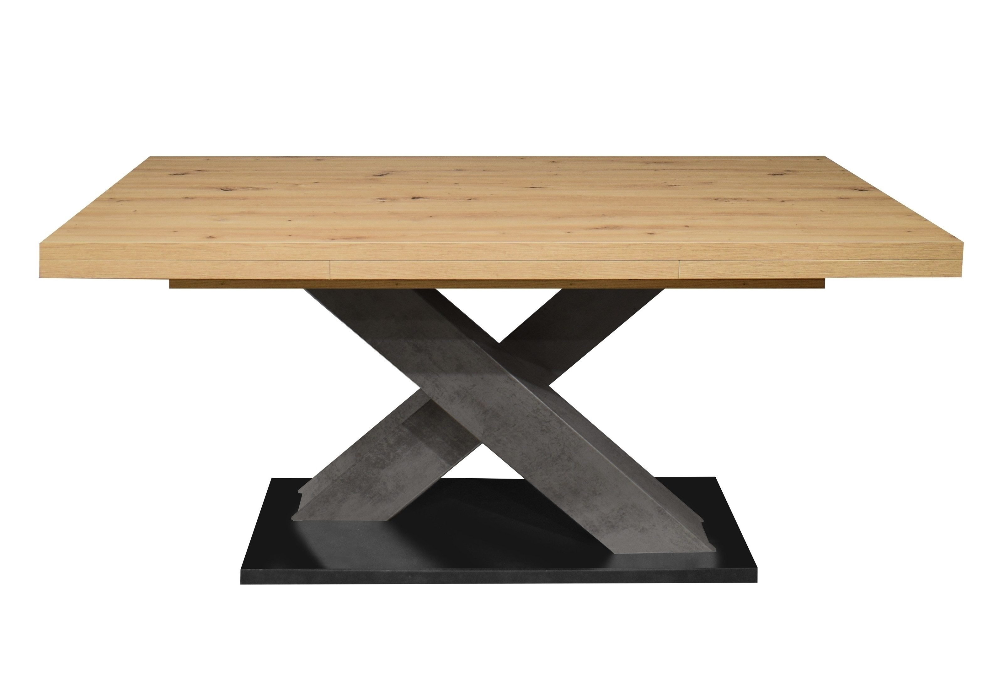 Mäusbacher Kulissentisch in asteiche / graphit - 160x76x90cm (BxHxT)