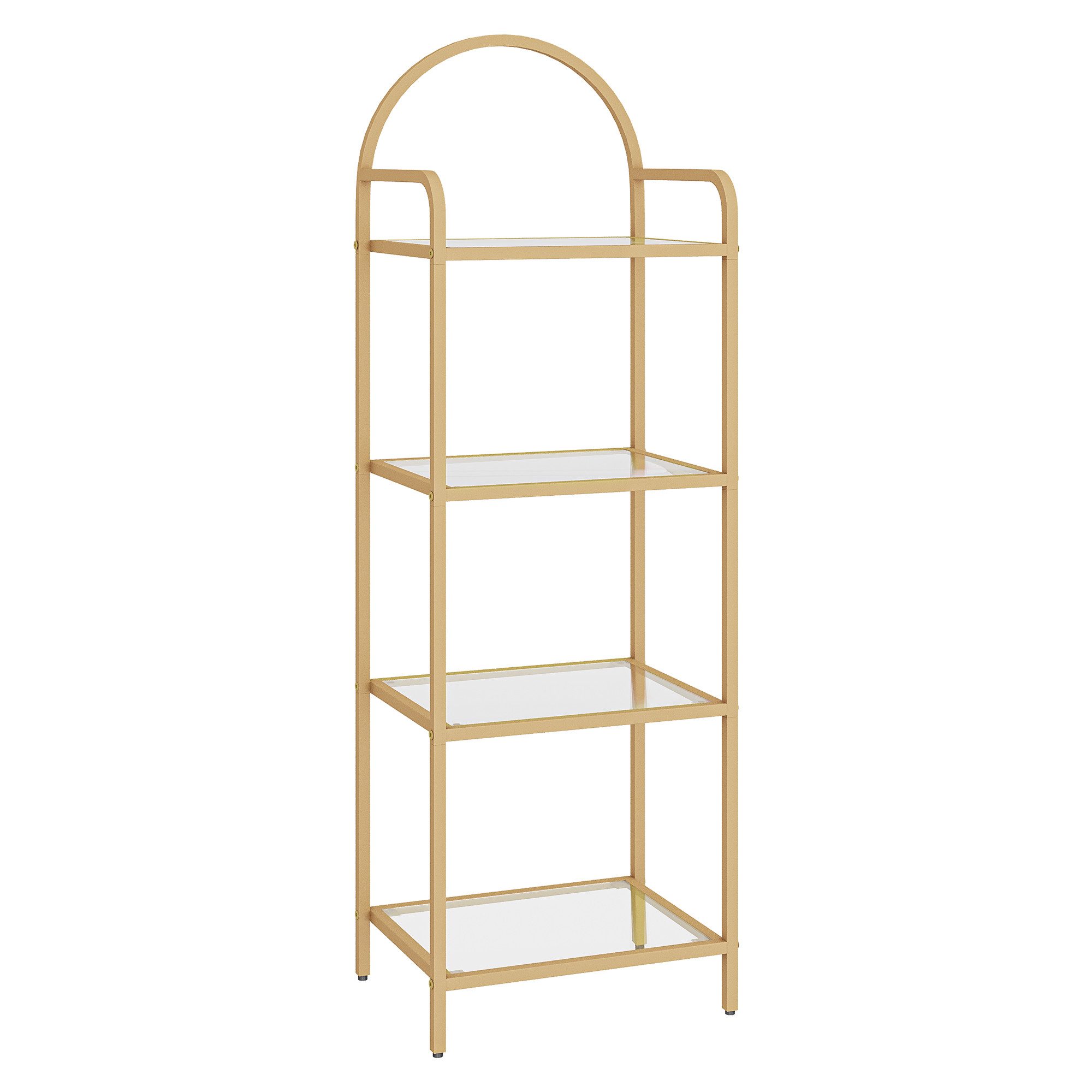 HZUANERI Regal Bücherregal aus gehärtetem Glas,schlankes günstig online kaufen