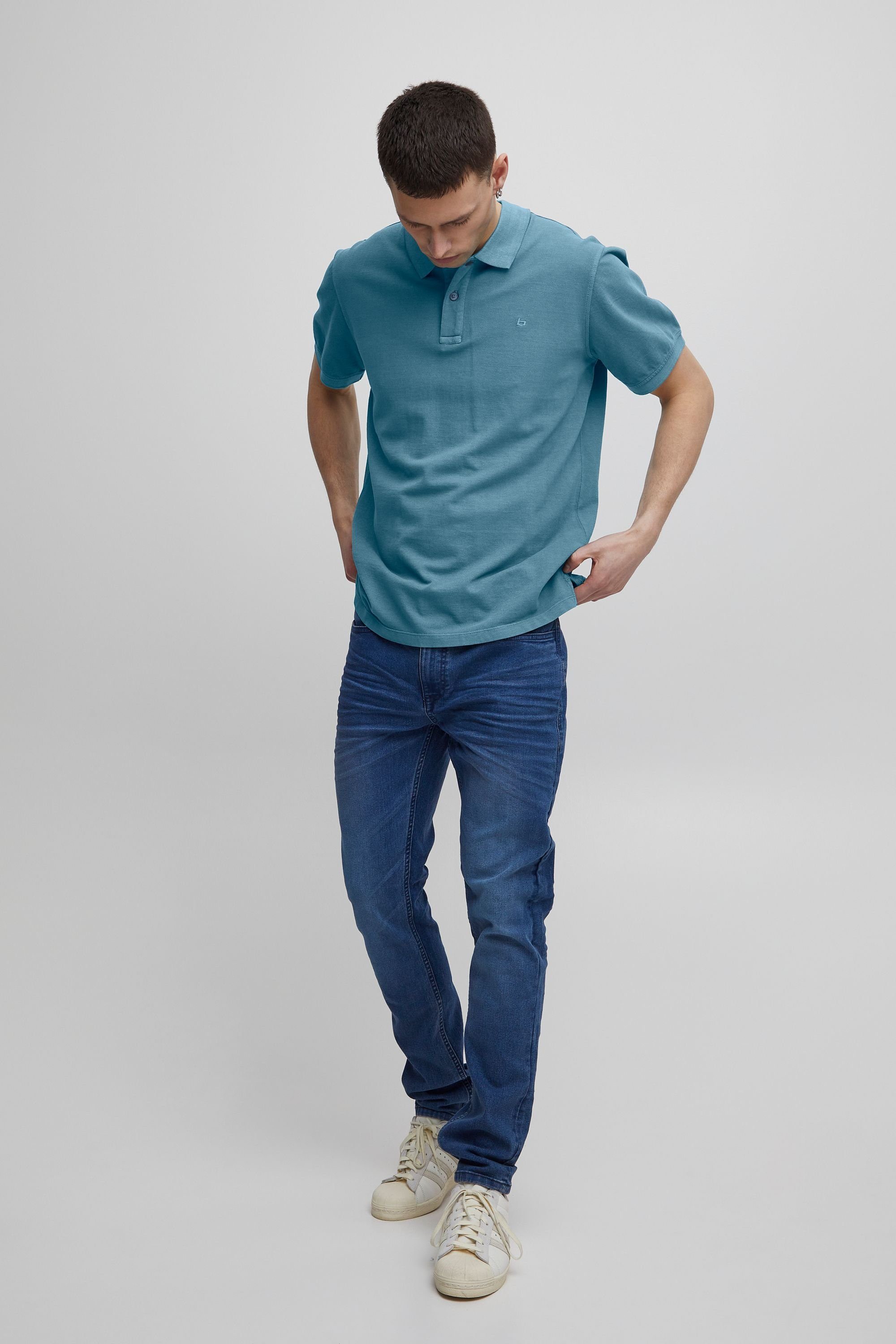 BHEdington Blend polo Poloshirt Bluestone - BLEND 20715297