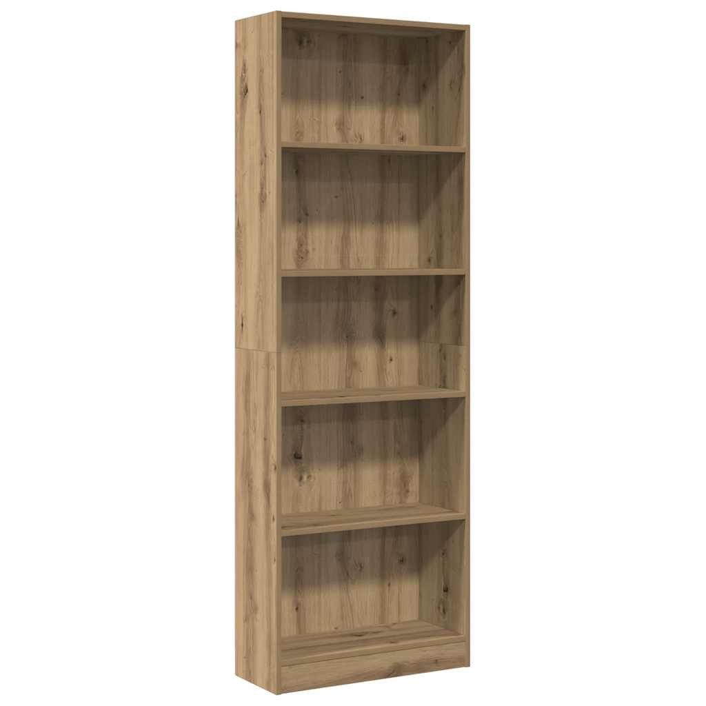 vidaXL Bücherregal Bücherregal Artisian Oak 60 x 24 x 176 cm Holzwerkstoff, 1-tlg.