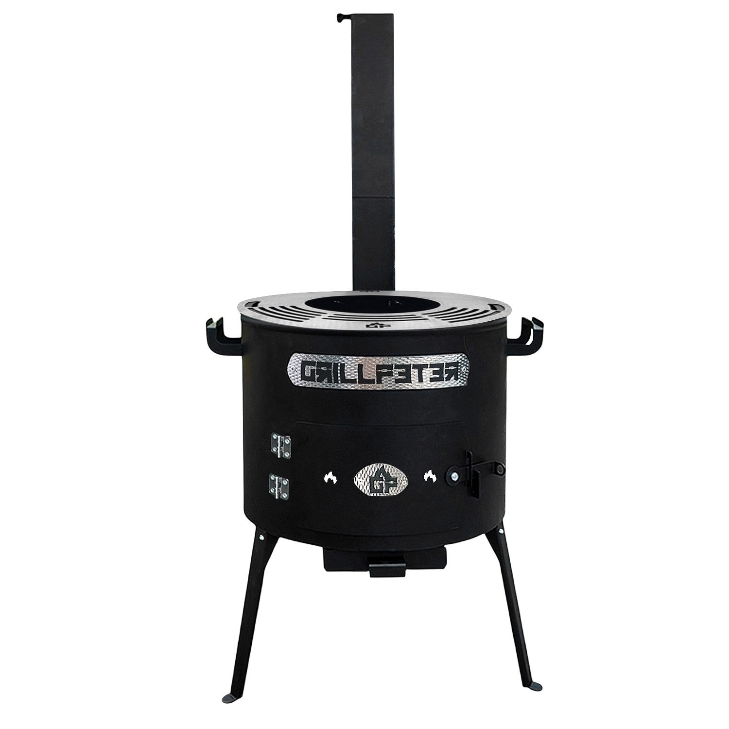 Grillpeter Holzkohlegrill Utschak Asamat Ø40 cm mit Grillplatte 4 mm Grillrost Ø20 cm