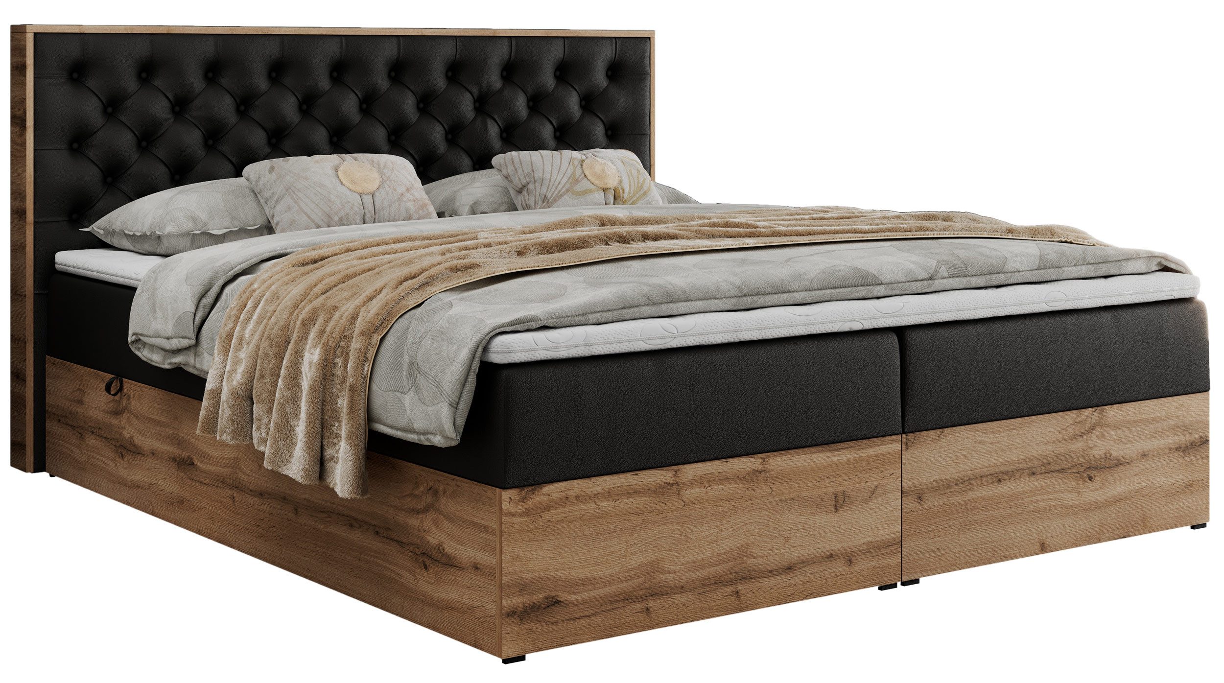 MKS MÖBEL Boxspringbett ALBERO 3 (Packung, günstig online kaufen