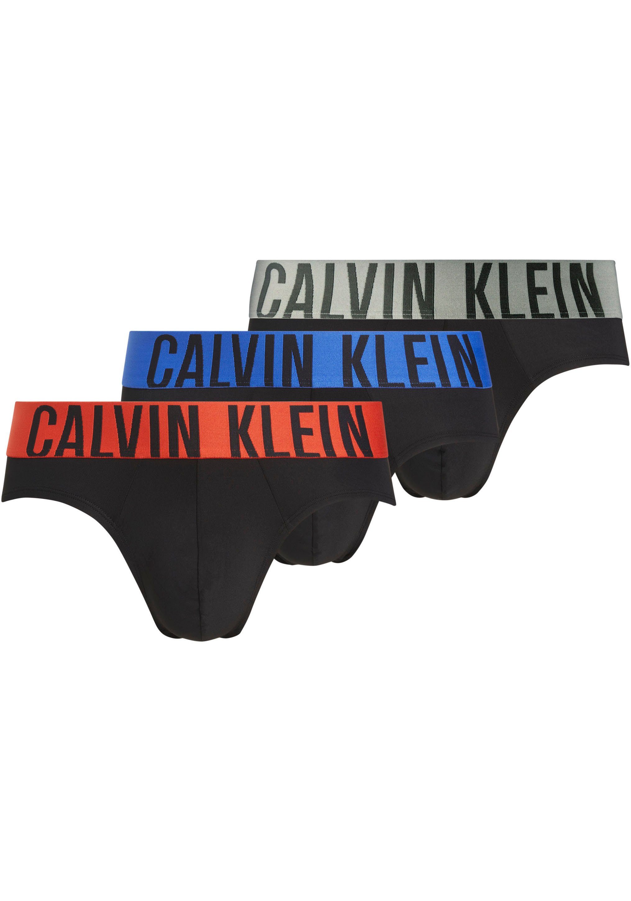 Calvin Klein Underwear Slip HIP BRIEF 3PK (Packung, 3-St., 3er) mit Logo-Stretchbund