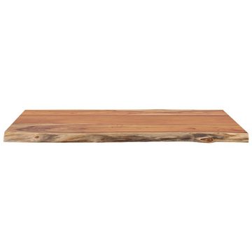 vidaXL Tischplatte Tischplatte 80x60x2,5cm Rechteckig Massivholz Akazie Naturkante (1 St)
