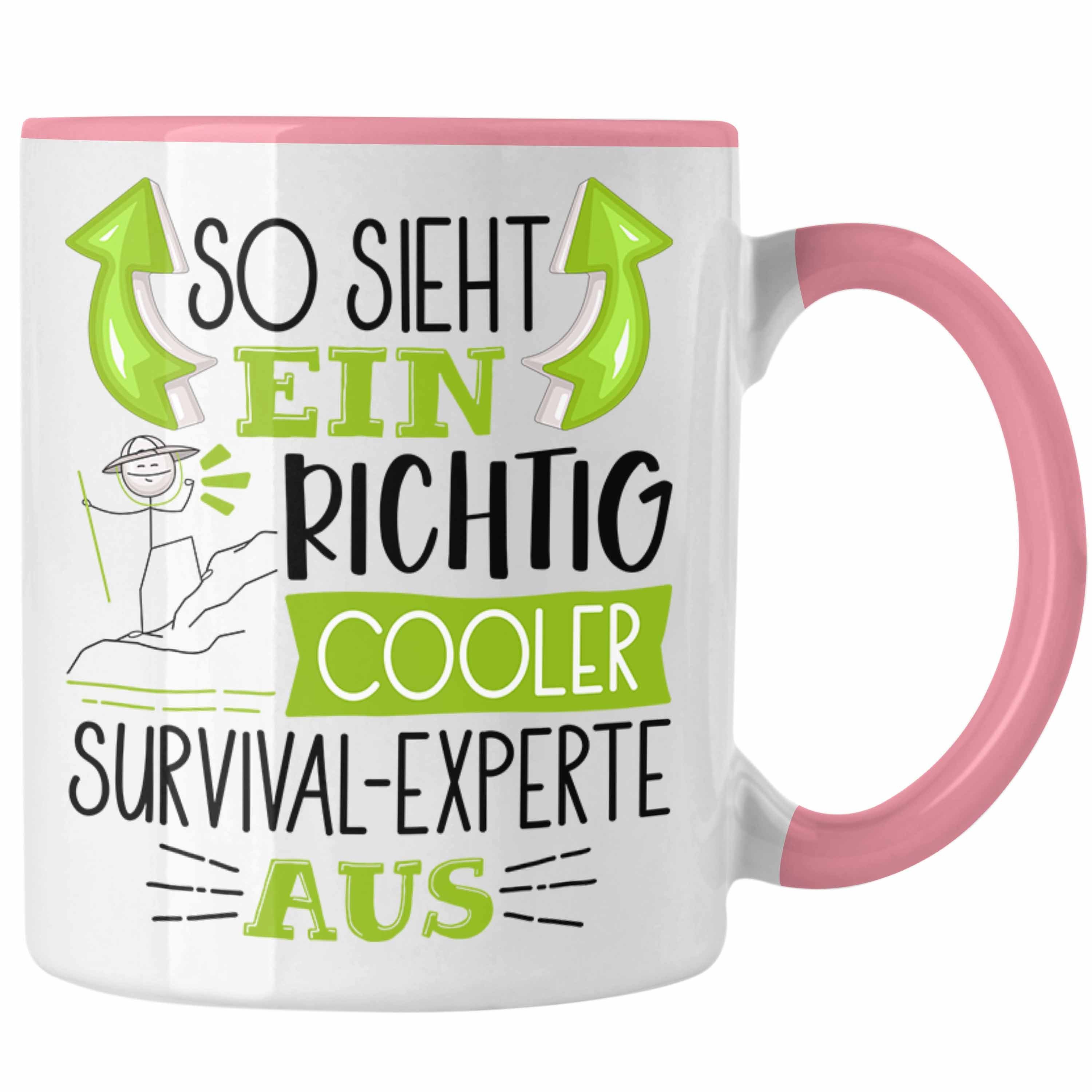 Trendation Tasse So Sieht Ein Richtig Cooler Survival-Experte Aus Tasse Geschenk für Su Rosa | Teetassen