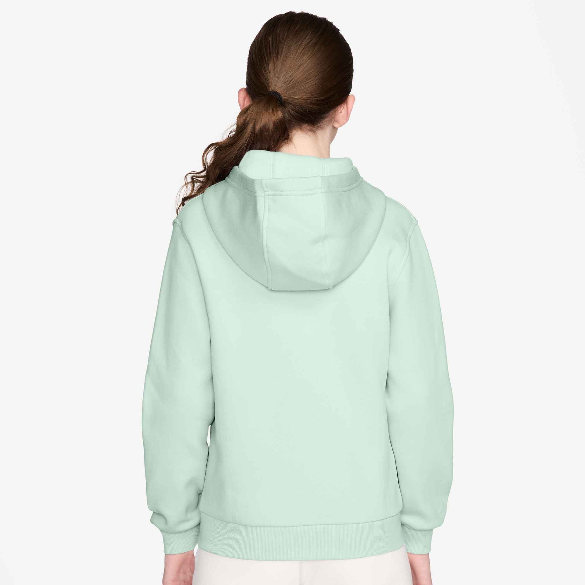 Nike Sportswear Kapuzensweatjacke K NSW CLUB FLC HD FZ LS LBR mit Kapuze, aus Sweatware-Material, mit Reißverschluss