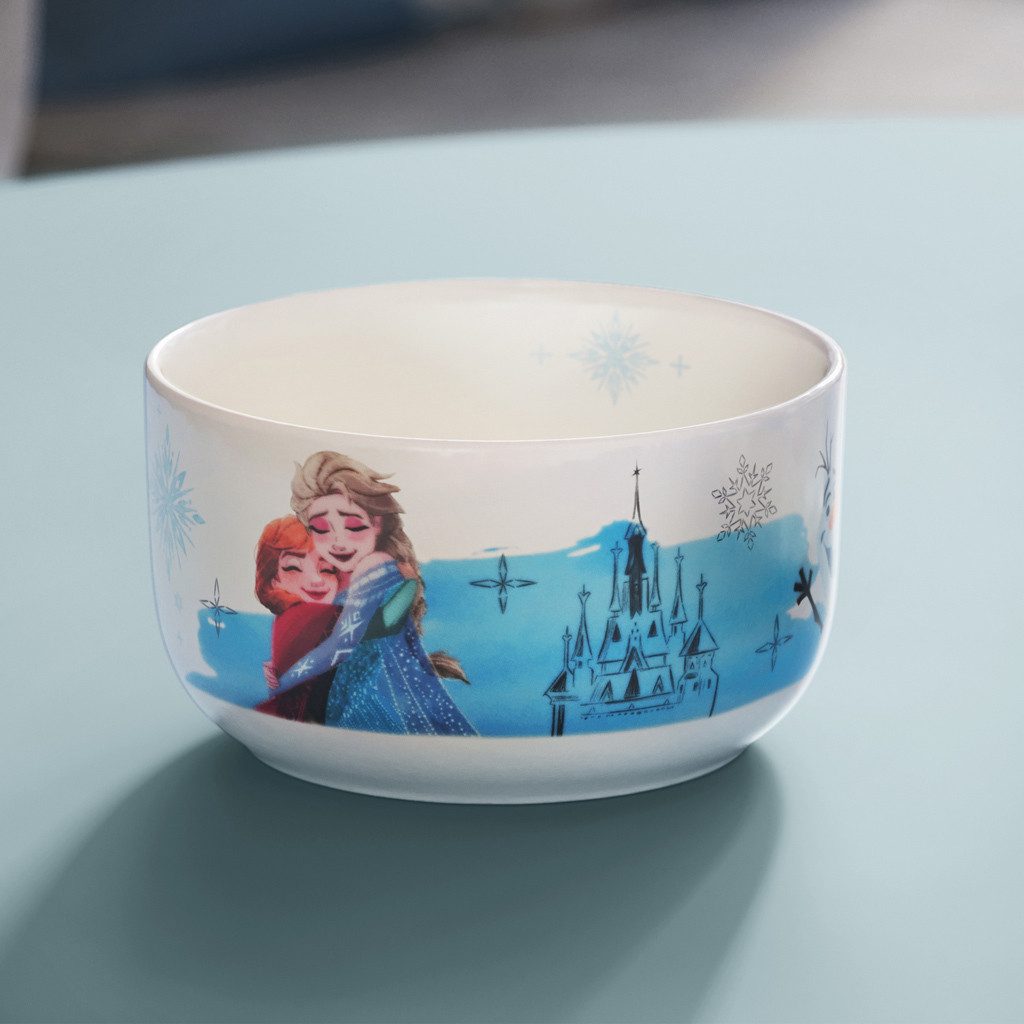 Villeroy & Boch Kinderschale Disney Frozen Müslischalen 440 ml 6er Set, Porzellan, (6x Schale, 6-tlg)