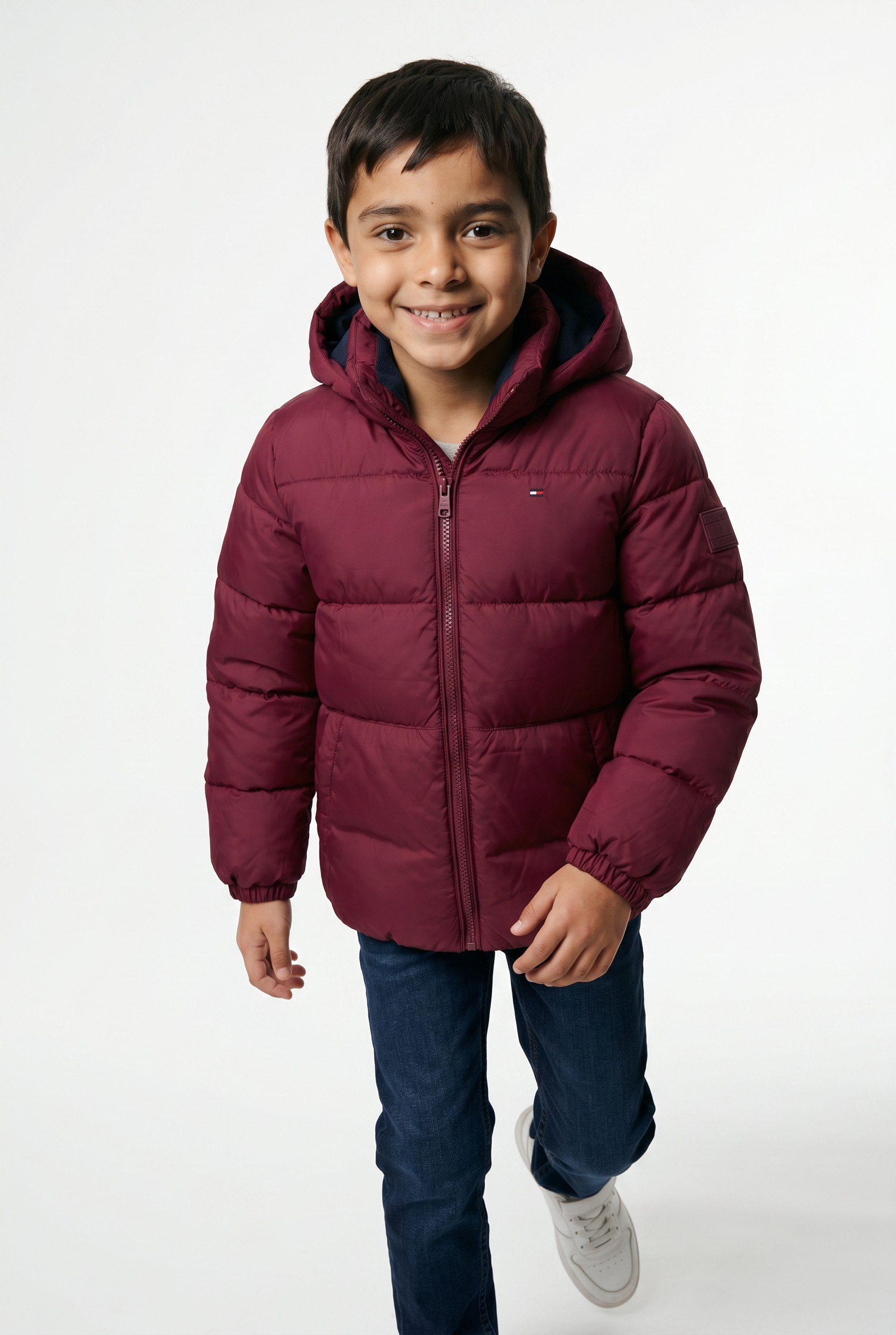 Tommy Hilfiger Daunenjacke ESSENTIAL DOWN JACKET Baby bis 2 Jahre; mit Logo-Patch und Flaglabel