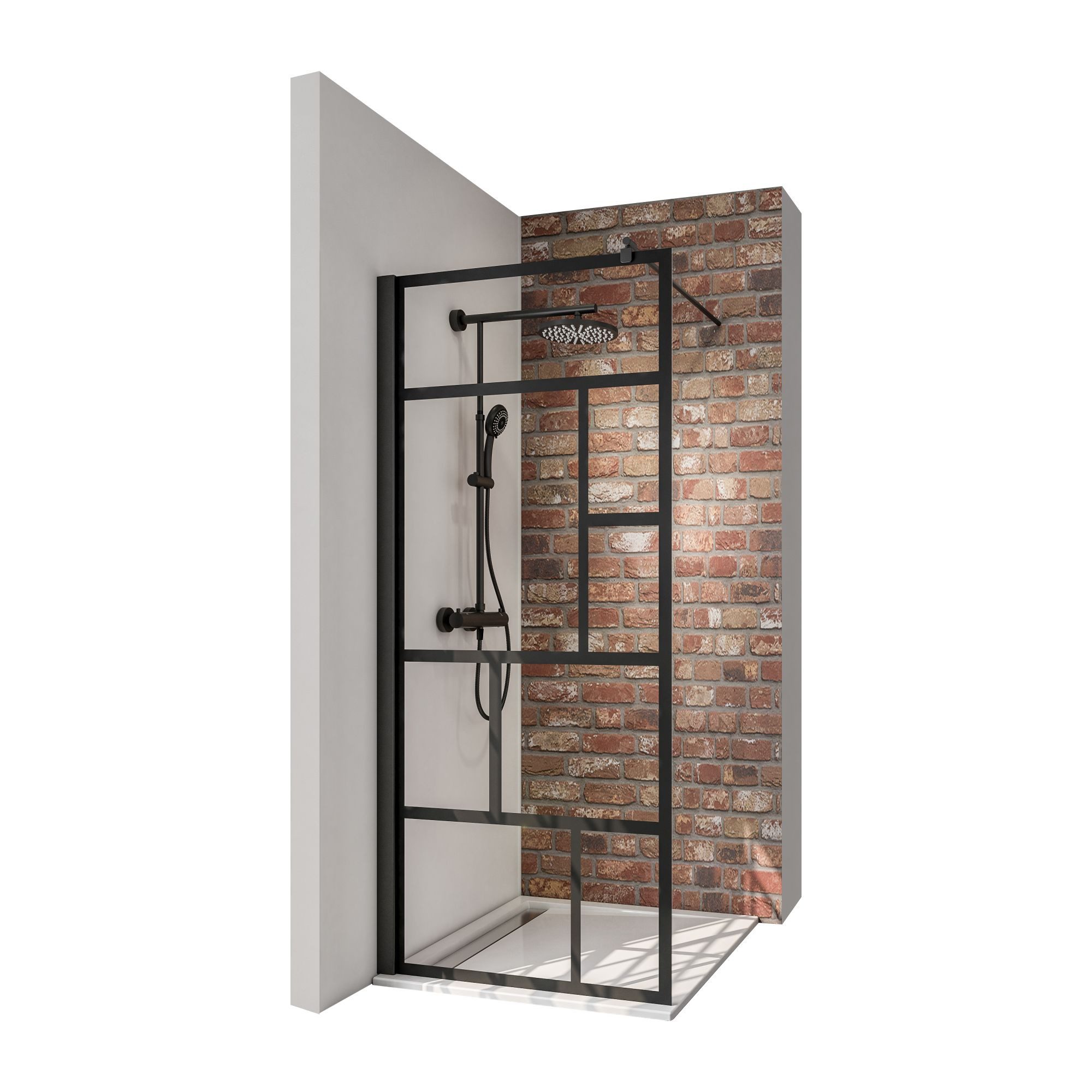 Schulte Walk-in-Dusche Black Style, 6 mm günstig online kaufen