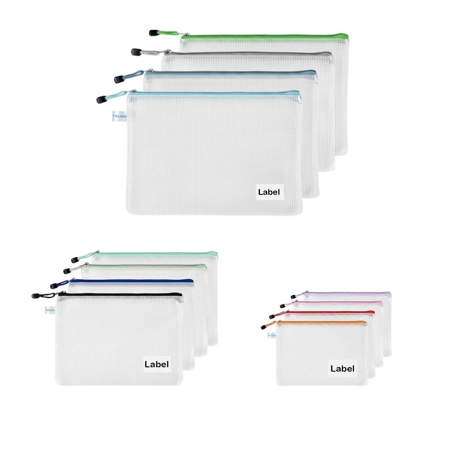 LuxusKollektion Organisationsmappe Zip Beutel A3/A4/A5 12 Stk Etikettentasche