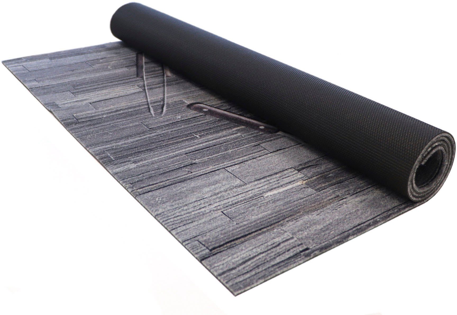 Fußmatte GRILL ideal Grillmatte Höhe: Primaflor-Ideen CHEF, Textil, mit in Spruch, als rechteckig, mm, waschbar 5 Bodenschutz, rutschhemmend