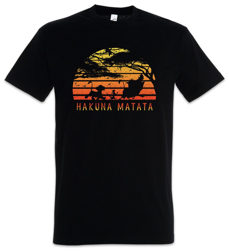Urban Backwoods Print-Shirt Hakuna Matata Herren T-Shirt Lion Motto Quote Z günstig online kaufen