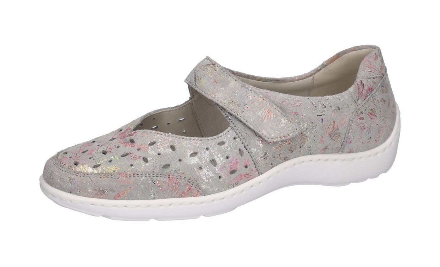 Waldläufer HENNI Riemchenballerina, Keilabsatz, Halbschuh, Komfortschuh mit Perforation, Weite H