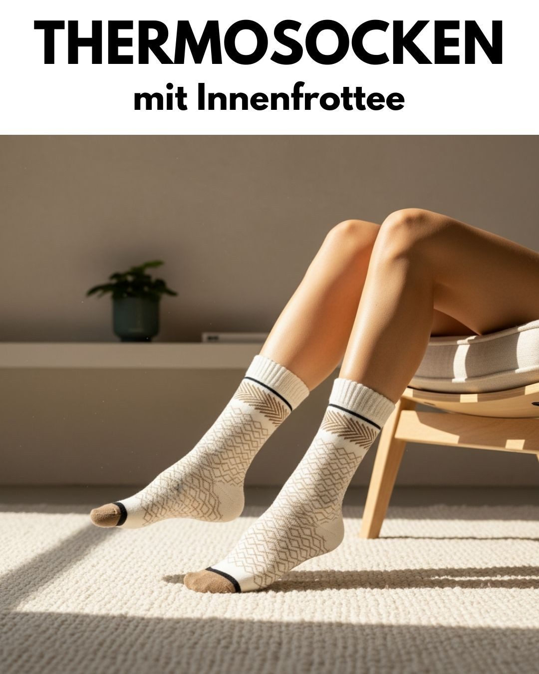 sockenkauf24 Thermosocken Damen warme Wintersocken Vollfrottee (38203, 6-Paar, 35-38) aus Baumwolle mit Komfortbund