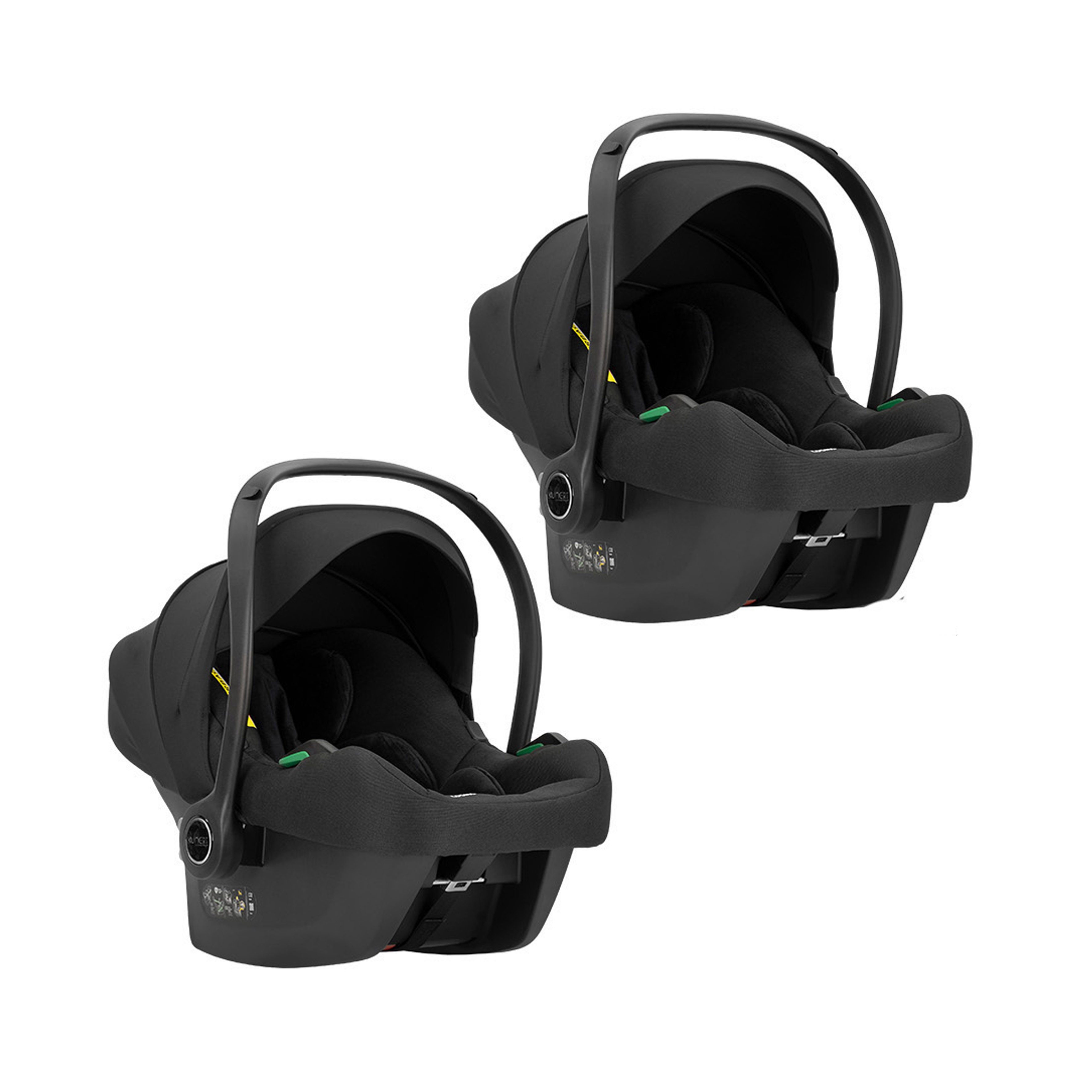 babies-on-wheels Zwillings-Kombikinderwagen Riko 5 in 1 inkl. Sportsitze, Autositze und Iso Bases in 5 Farben