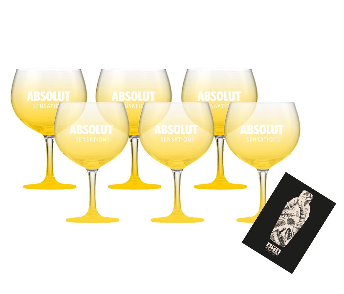 Absolut Cocktailglas Absolut Sensations 6er Set Ballonglas Cocktailglas 6x Longdrink Gläs