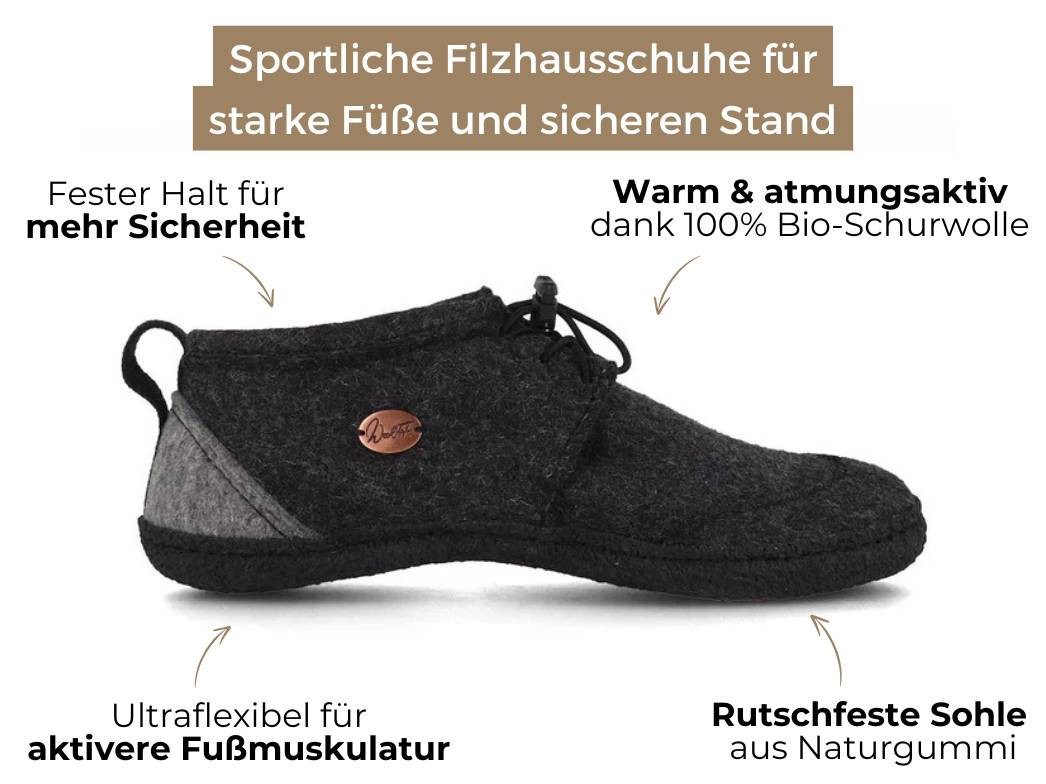 WoolFit Nomad Barfußschuhe Hausschuh mit Nullabsatz