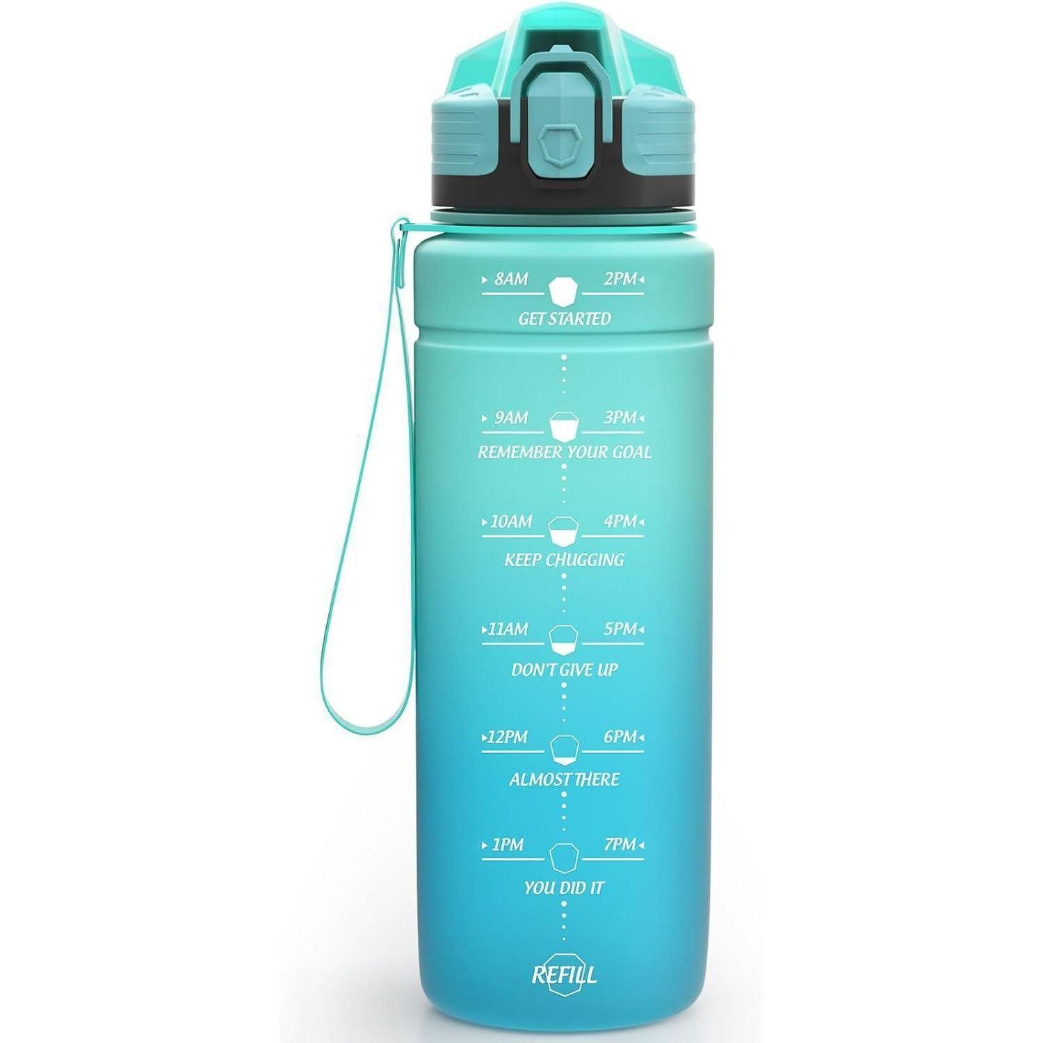 Trinkflasche Trinkflasche Kinder Auslaufsicher BPAfrei 32oz-greenblue 1000 ml