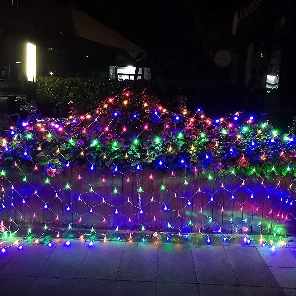 MUPOO LED-Lichterkette LED Lichternetz,Lichtervorhang,LED Lichterkette Netz günstig online kaufen
