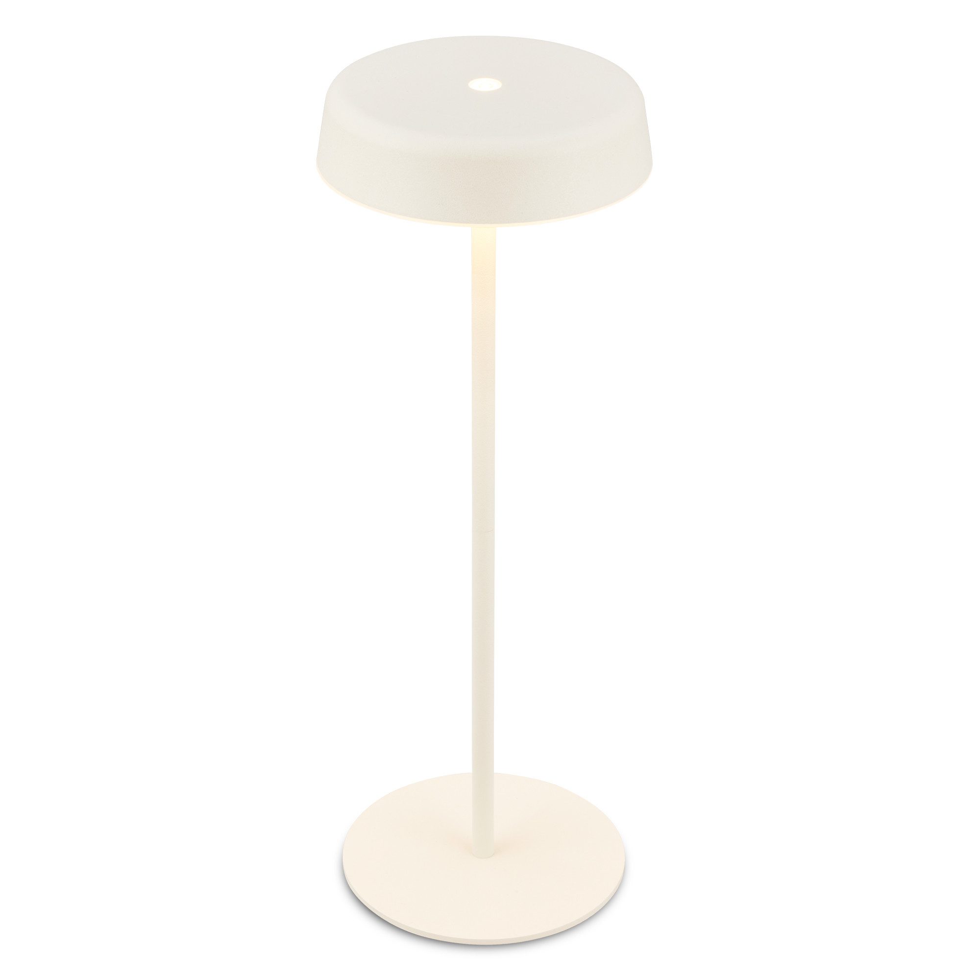 Briloner Leuchten LED Tischleuchte Kabellos Stufenlos dimmbar Touchfunktion Warmweiß, LED fest integriert