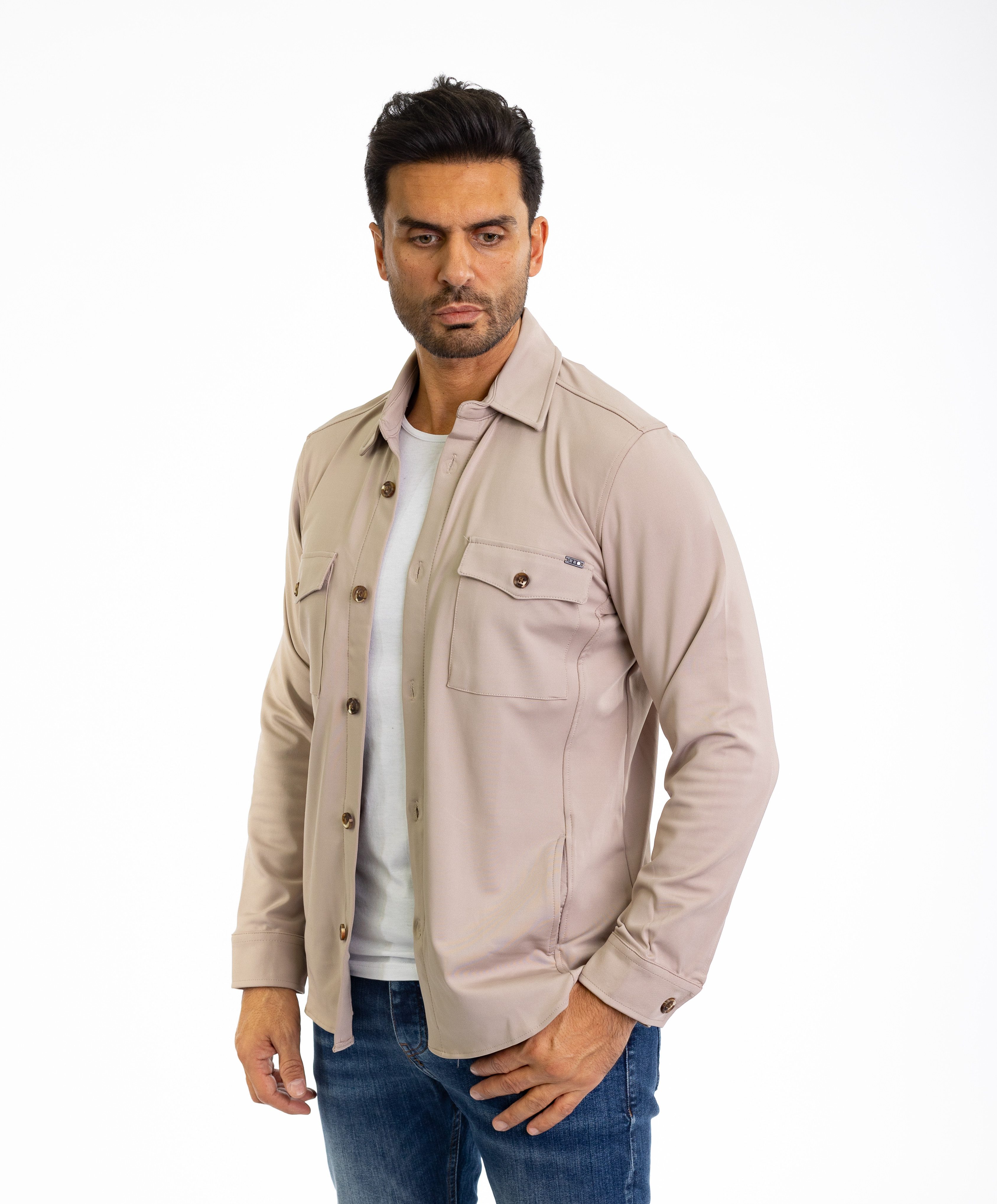 Denim Distriqt Langarmhemd Sportliches Herren Überhemd günstig online kaufen