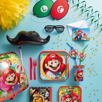 Amscan Papierdekoration Super Mario Party Deko Set für Kindergeburtstage