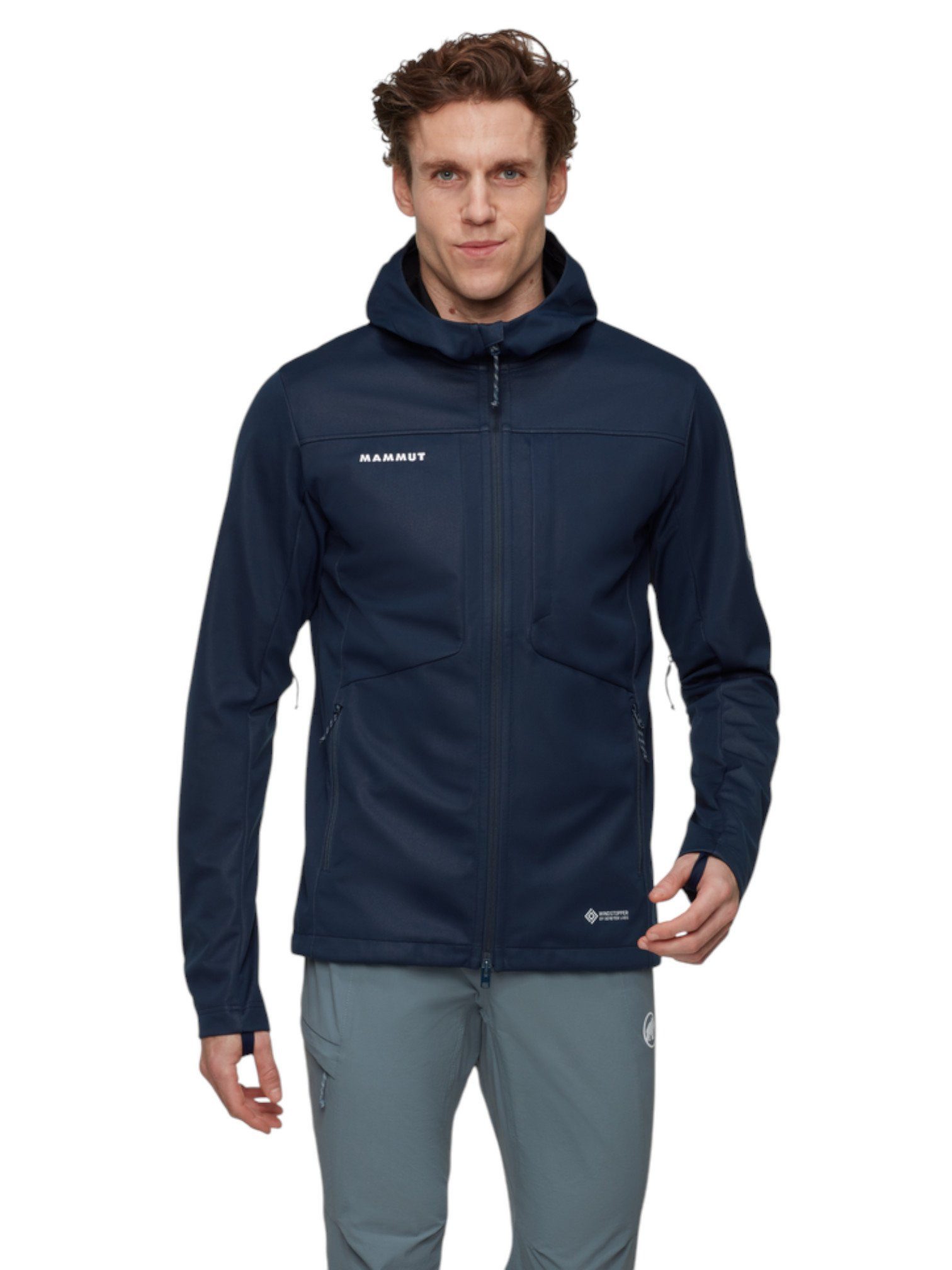 Softshelljacke Ultimate VIII SO Hooded (3-Lagen, winddicht) marineblau Herren