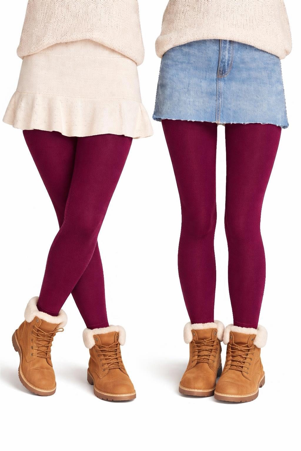 Cocain underwear Thermostrumpfhose 2 Warme Kinder Thermo Strumpfhose geflauscht Vollfrottee Innenfleece (2 St) warm weich flauschig