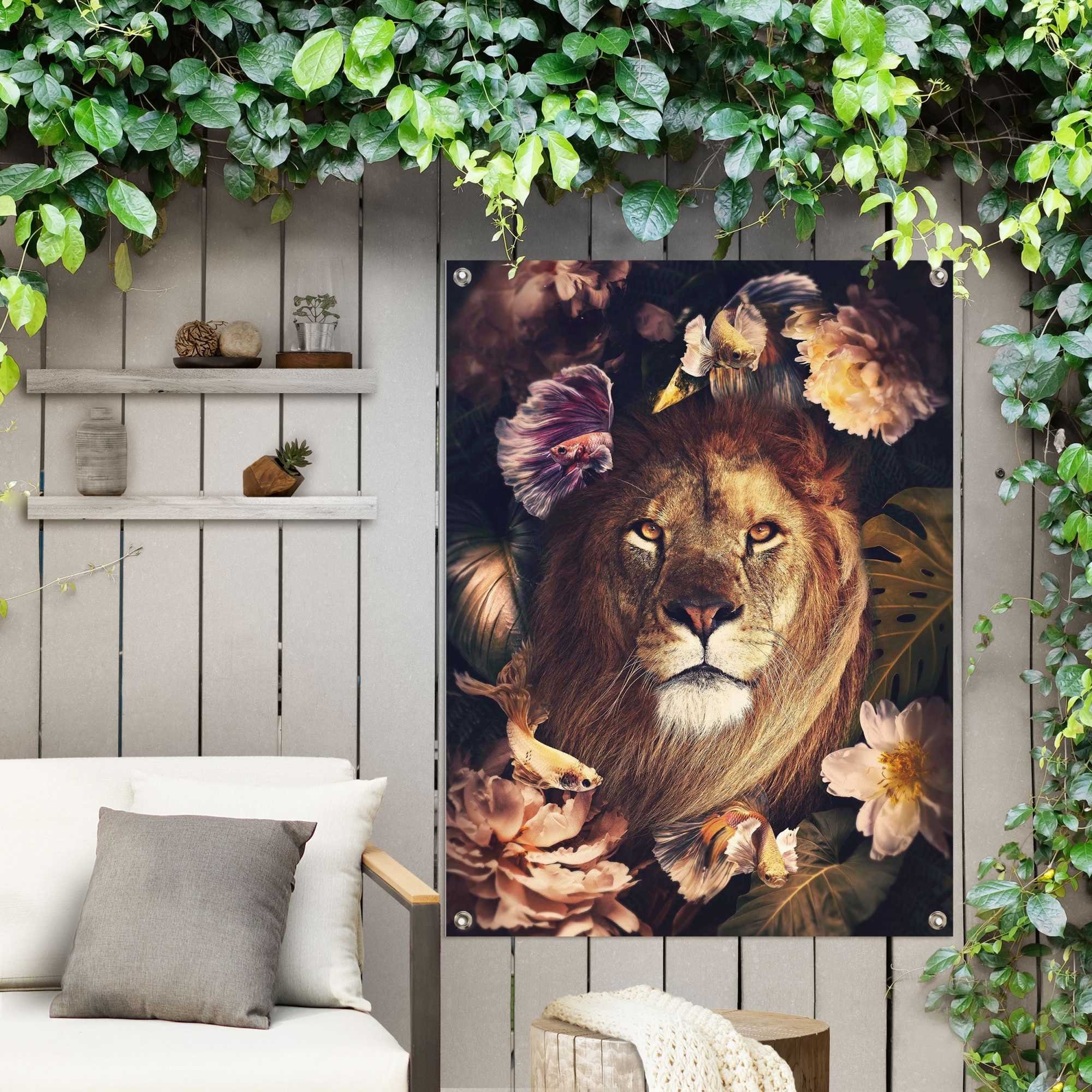Outdoor Balkon Garten Dschungel-Löwe, oder für Poster Reinders!