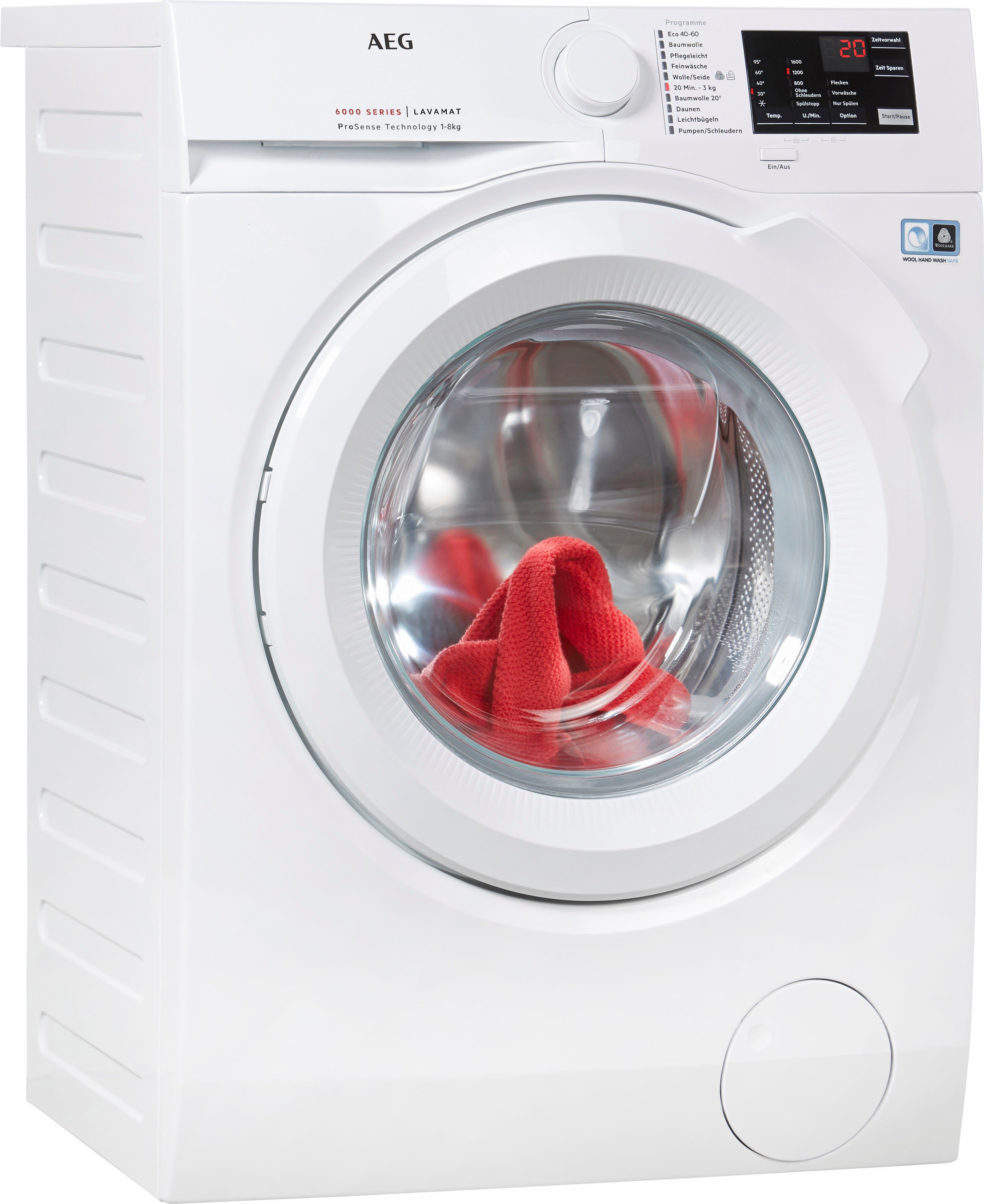 Aeg Waschmaschine L6fb48fl 8 Kg 1400 U Min Prosense Mengenautomatik Online Kaufen Otto