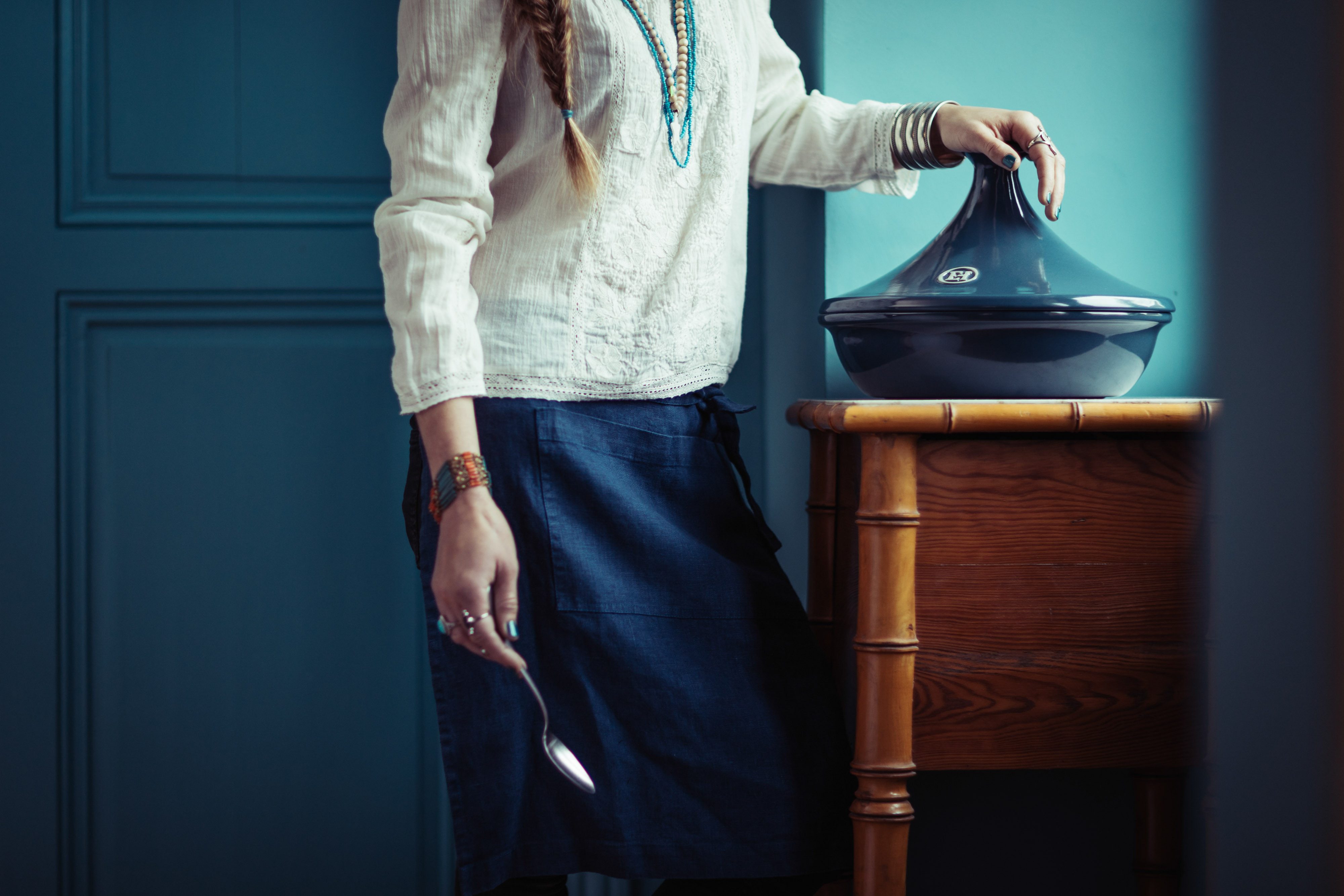 Emile Henry Schmortopf Emile Henry Tajine Ø 32cm Farbe: Fusain Schmortopf aus Keramik