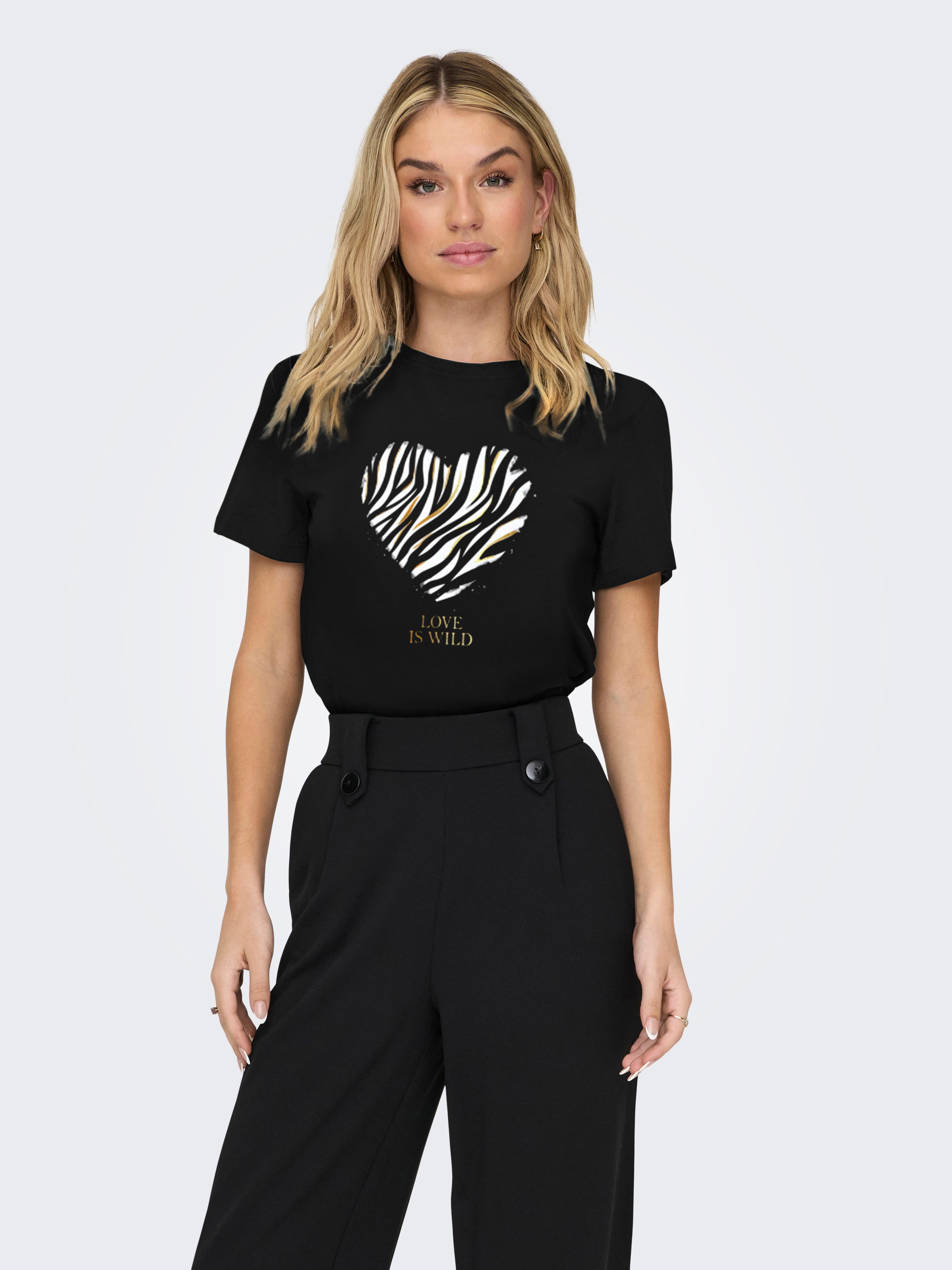 ONLY Kurzarmshirt ONLKITA LIFE REG S/S günstig online kaufen