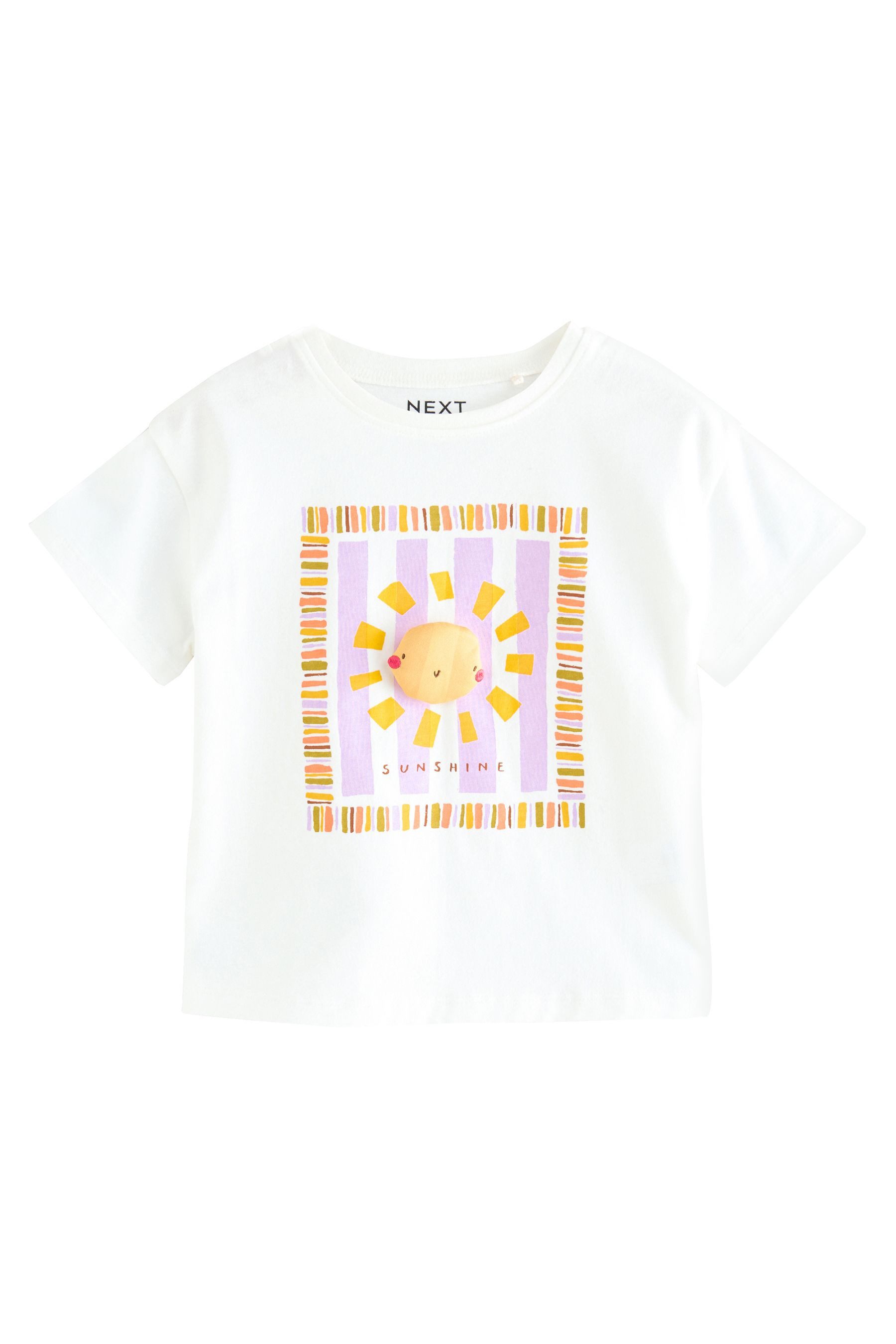 Next T-Shirt Kurzarmshirt aus 100 % Baumwolle günstig online kaufen
