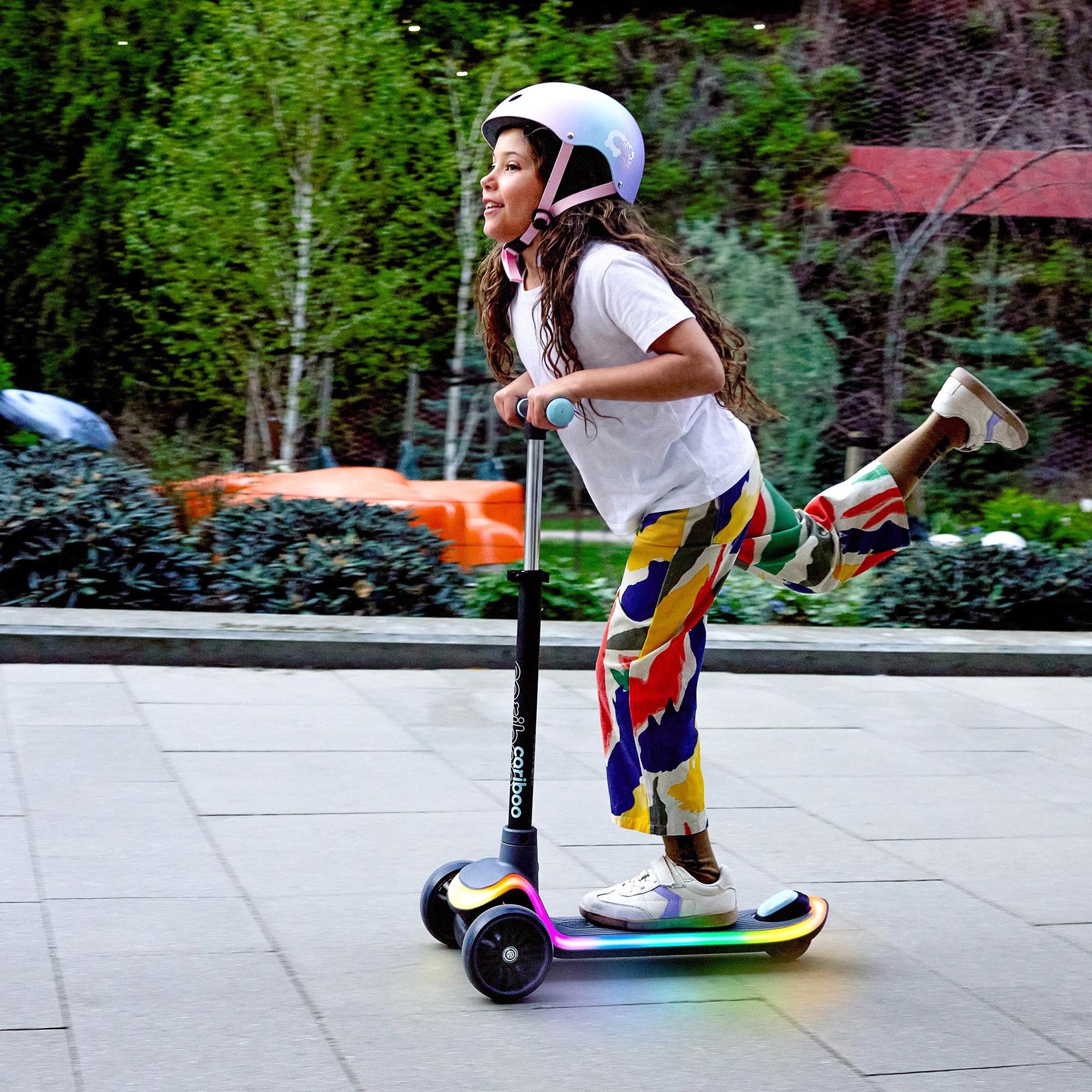 Cariboo Tretroller Dreirad-Kinderroller CARIBOO LEDSTAR leuchtendes LED-Deck 11 Modi