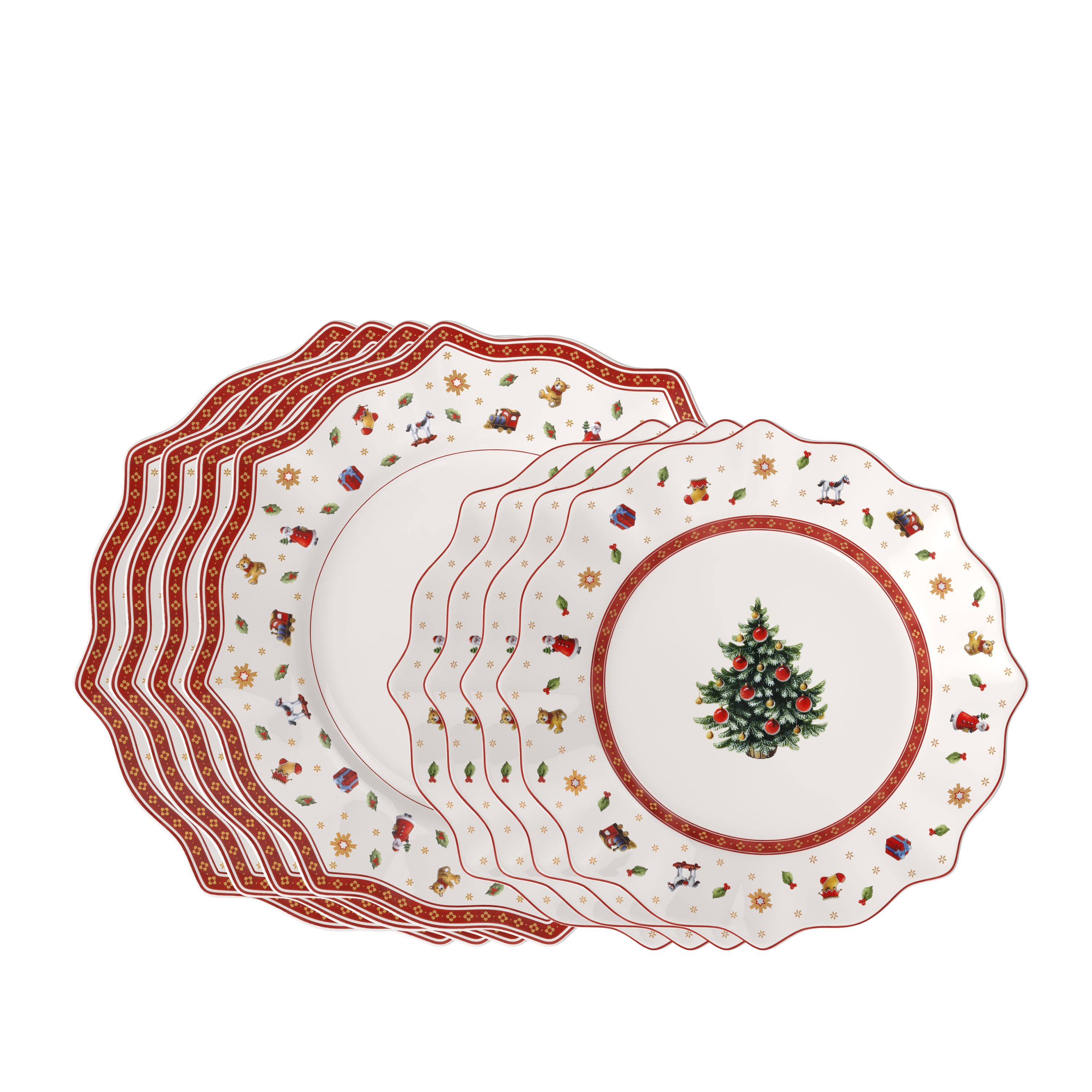 Villeroy & Boch Teller-Set Toy's Delight Teller Set, 8-tlg. (8-tlg), 4 Personen, Porzellan, Mikrowellensicher